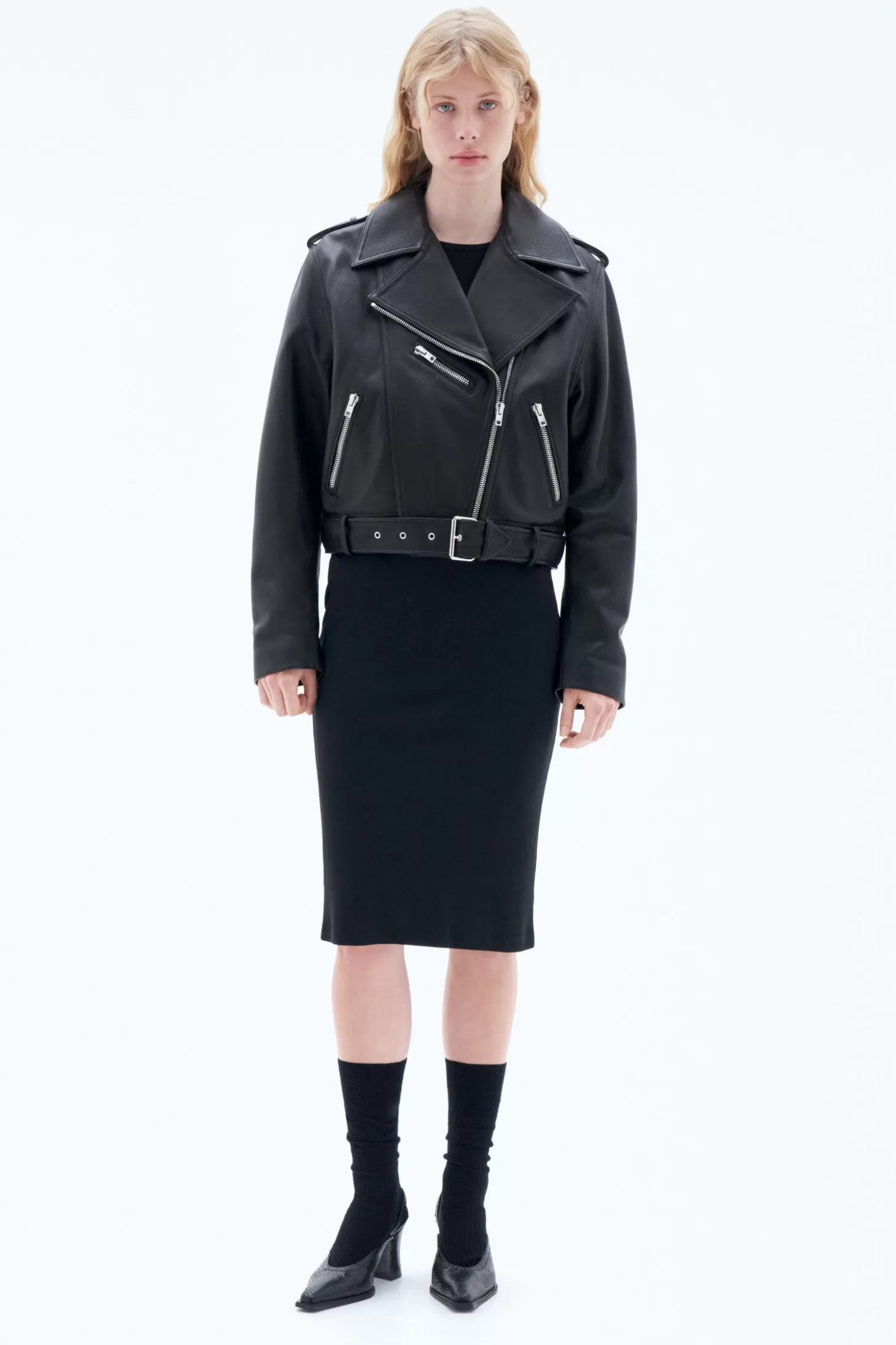 Filippa K 93 Leather Biker Jacket-Woman Outerwear