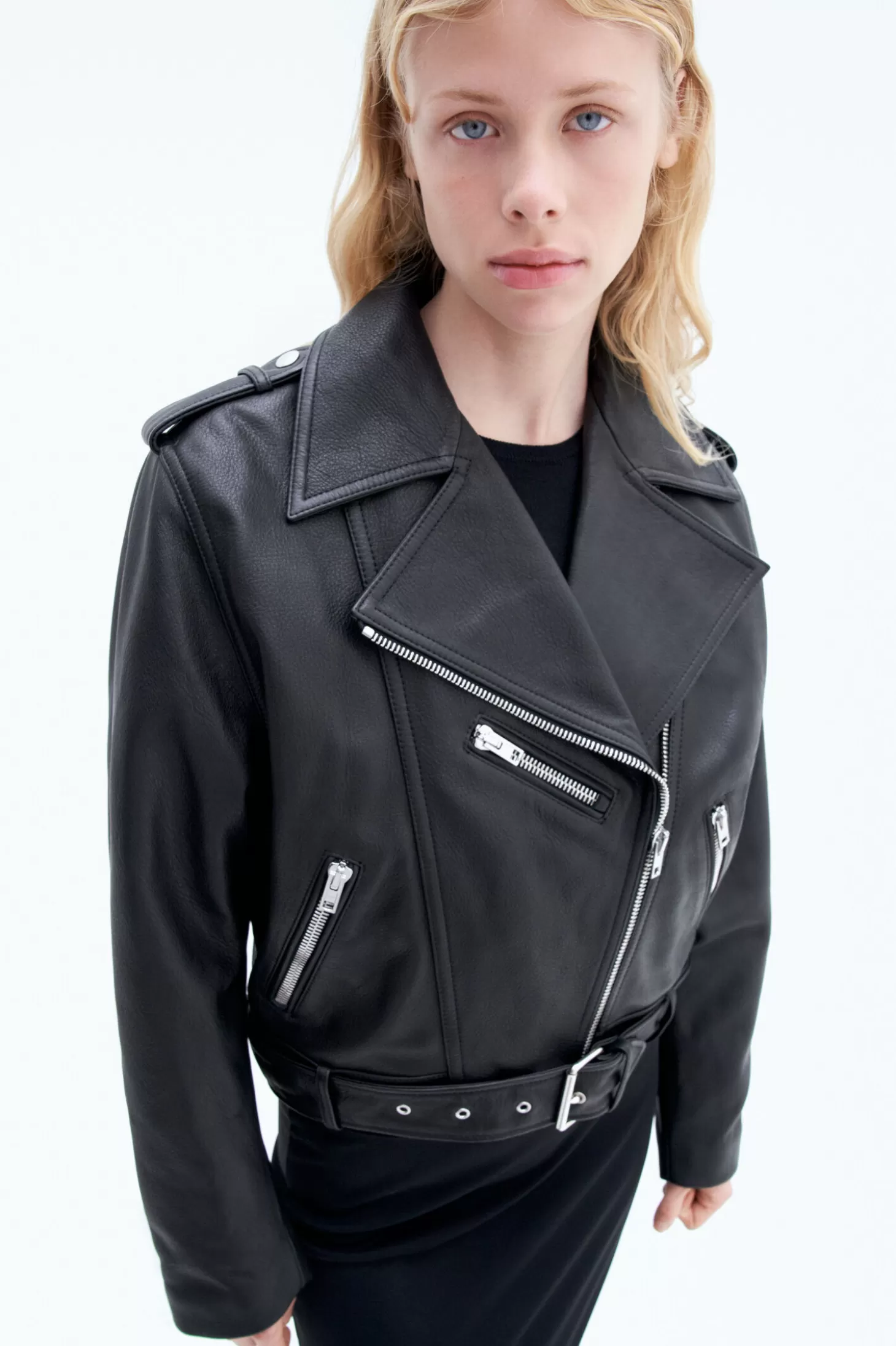 Filippa K 93 Leather Biker Jacket-Woman Outerwear