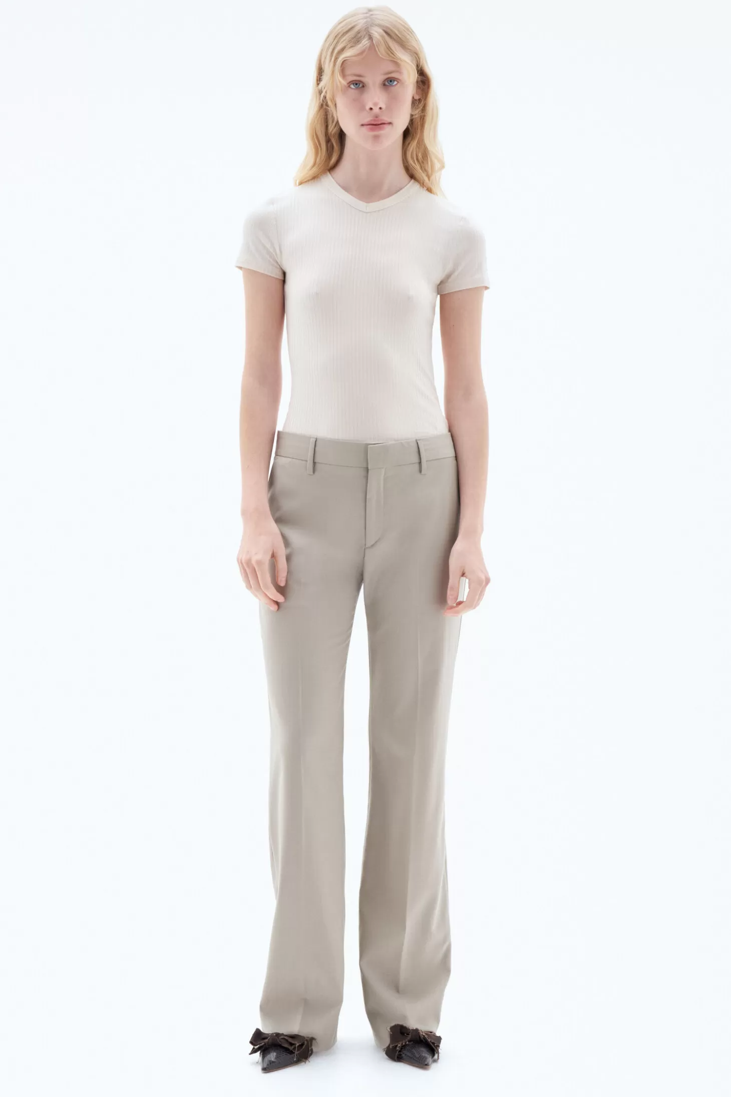 Filippa K Bootcut Wool Trousers-Woman Tailoring | Trousers