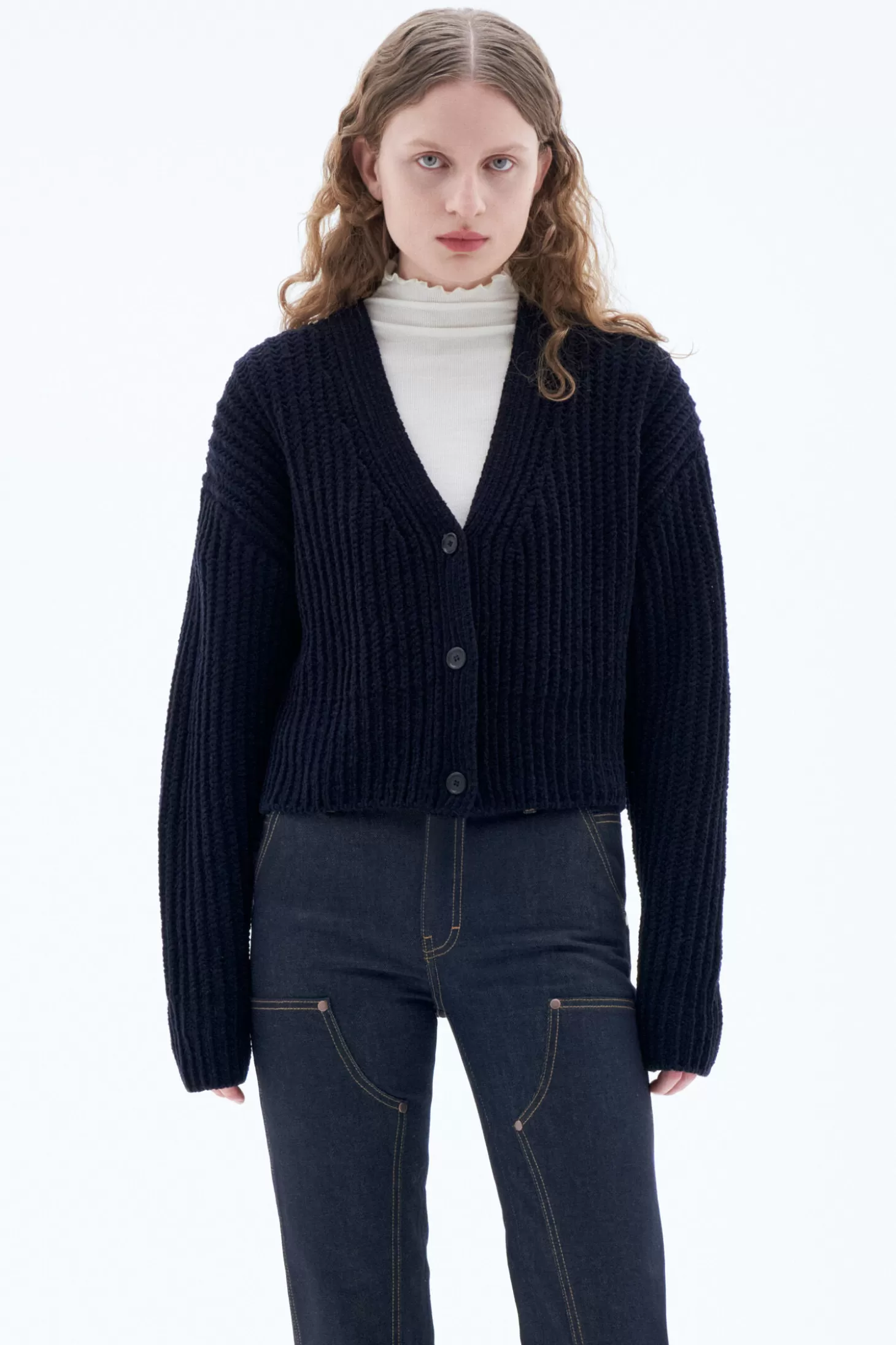 Filippa K Chenille Cardigan-Woman Knitwear