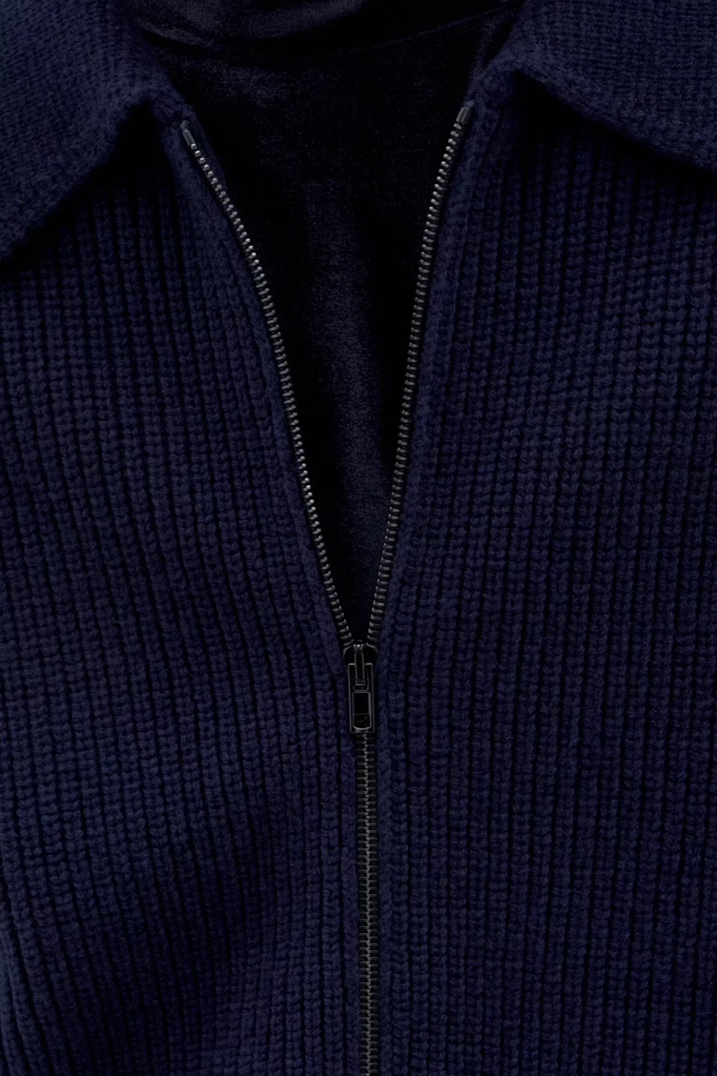 Filippa K Collar Zip Cardigan-Man Knitwear