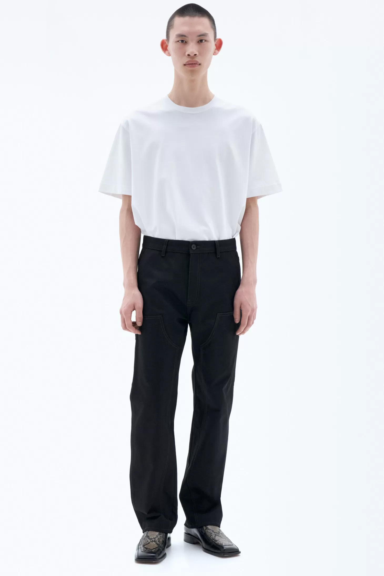 Filippa K Cotton Carpenter Trousers-Man Trousers