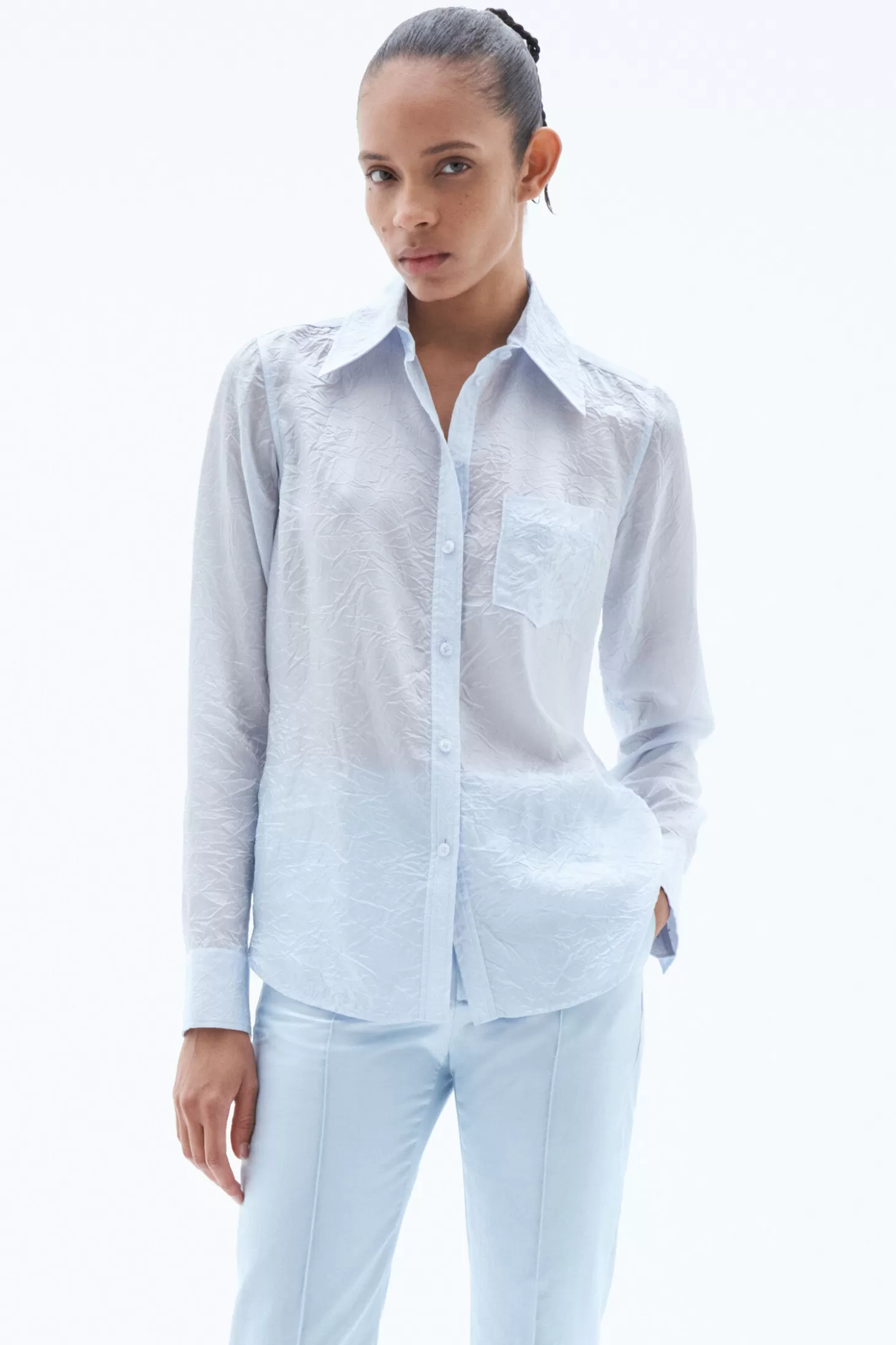 Filippa K Crinkle Shirt-Woman Shirts & Blouses