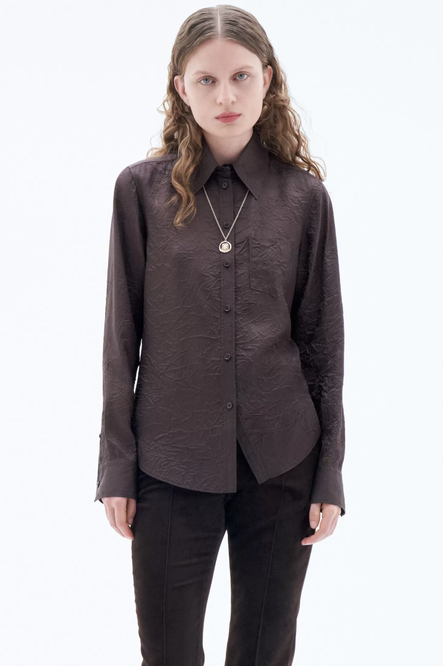 Filippa K Crinkle Shirt-Woman Shirts & Blouses