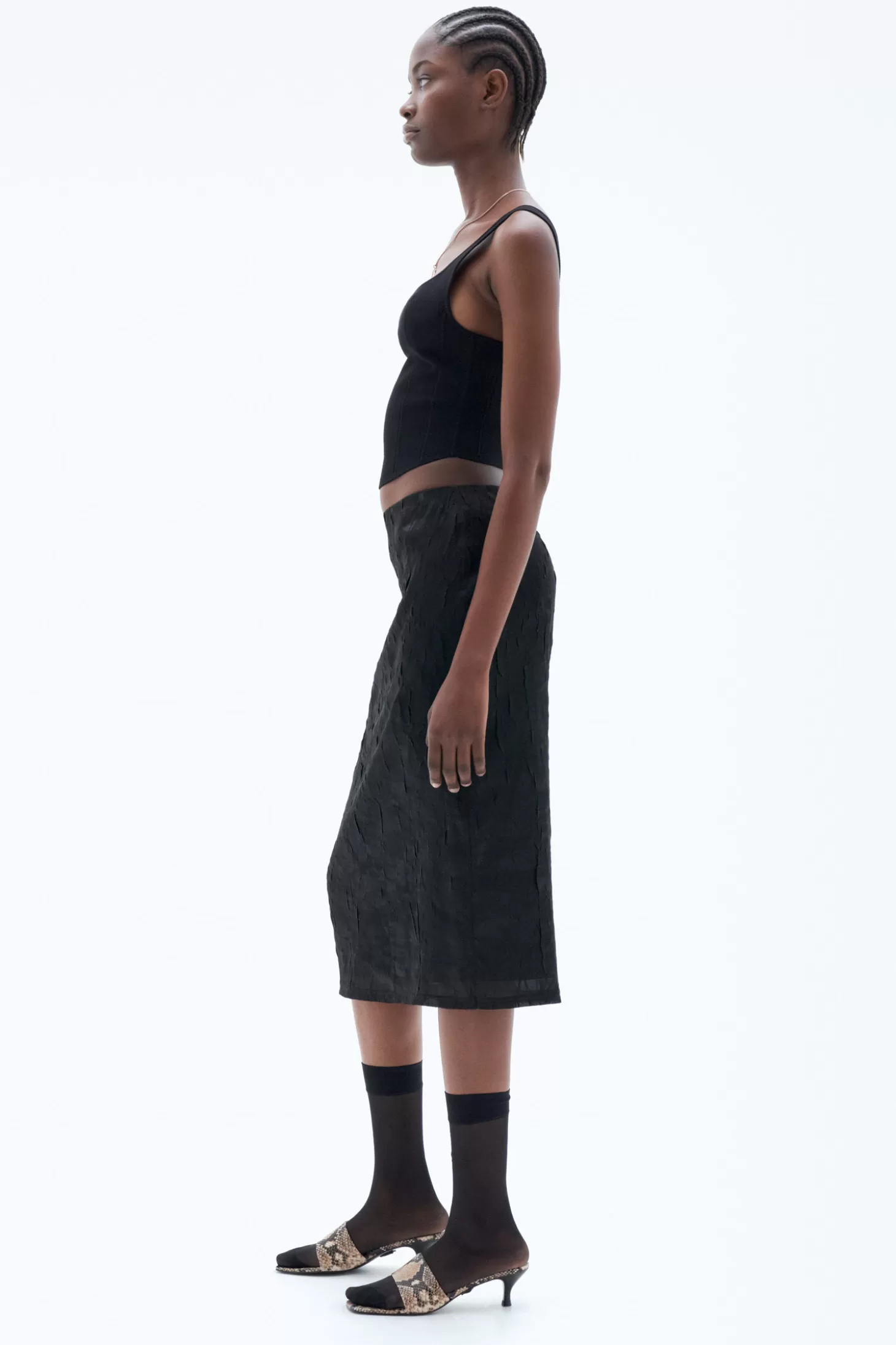 Filippa K Crinkled Pencil Skirt-Woman Skirts & Shorts