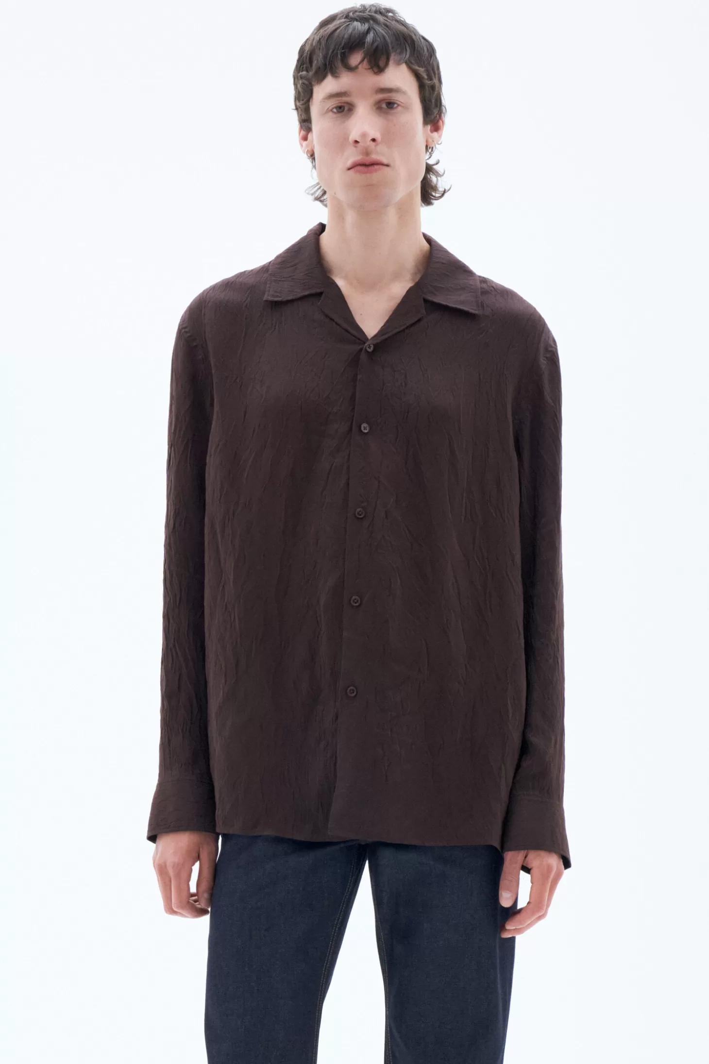 Filippa K Crinkled Resort Shirt-Man Shirts