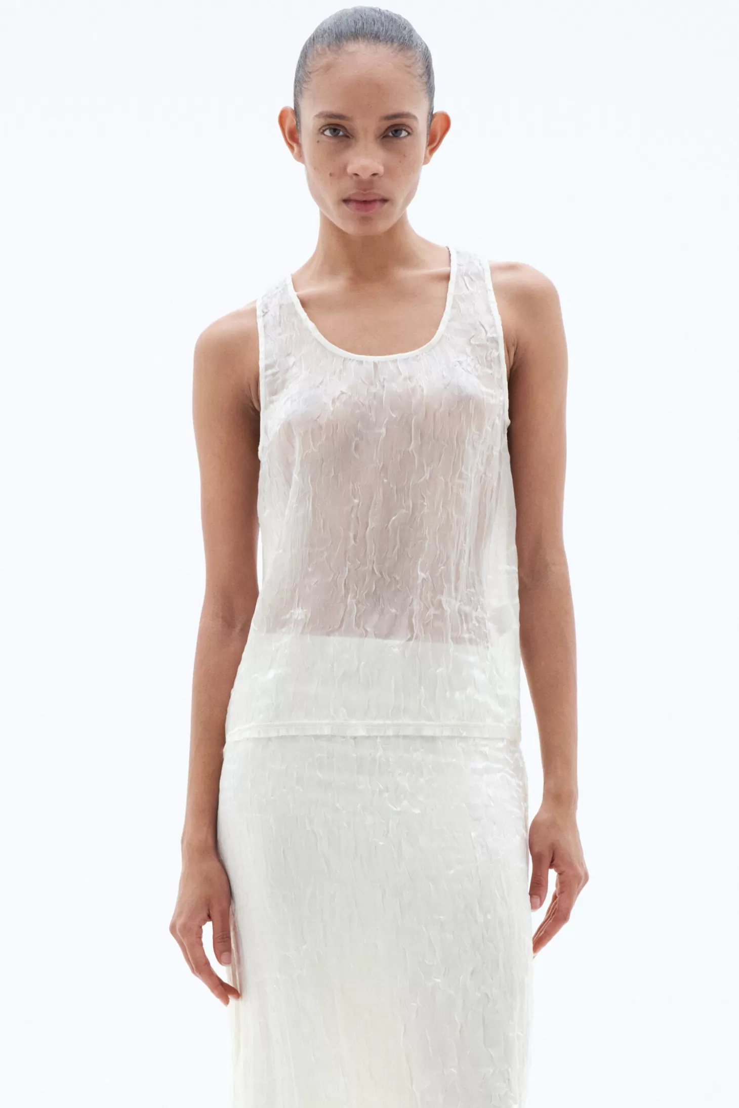 Filippa K Crinkled Tank Top-Woman Shirts & Blouses | Tops