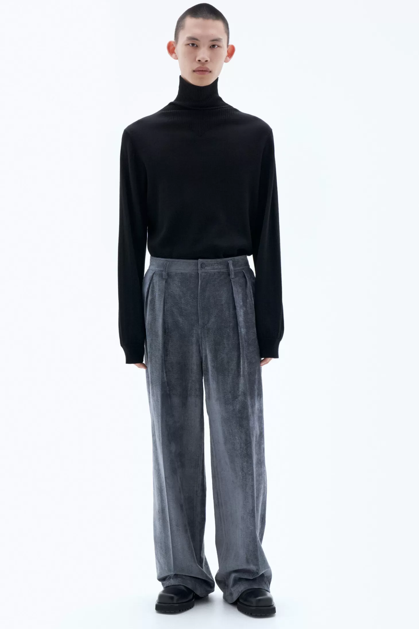 Filippa K Crushed Corduroy Trousers-Man Trousers