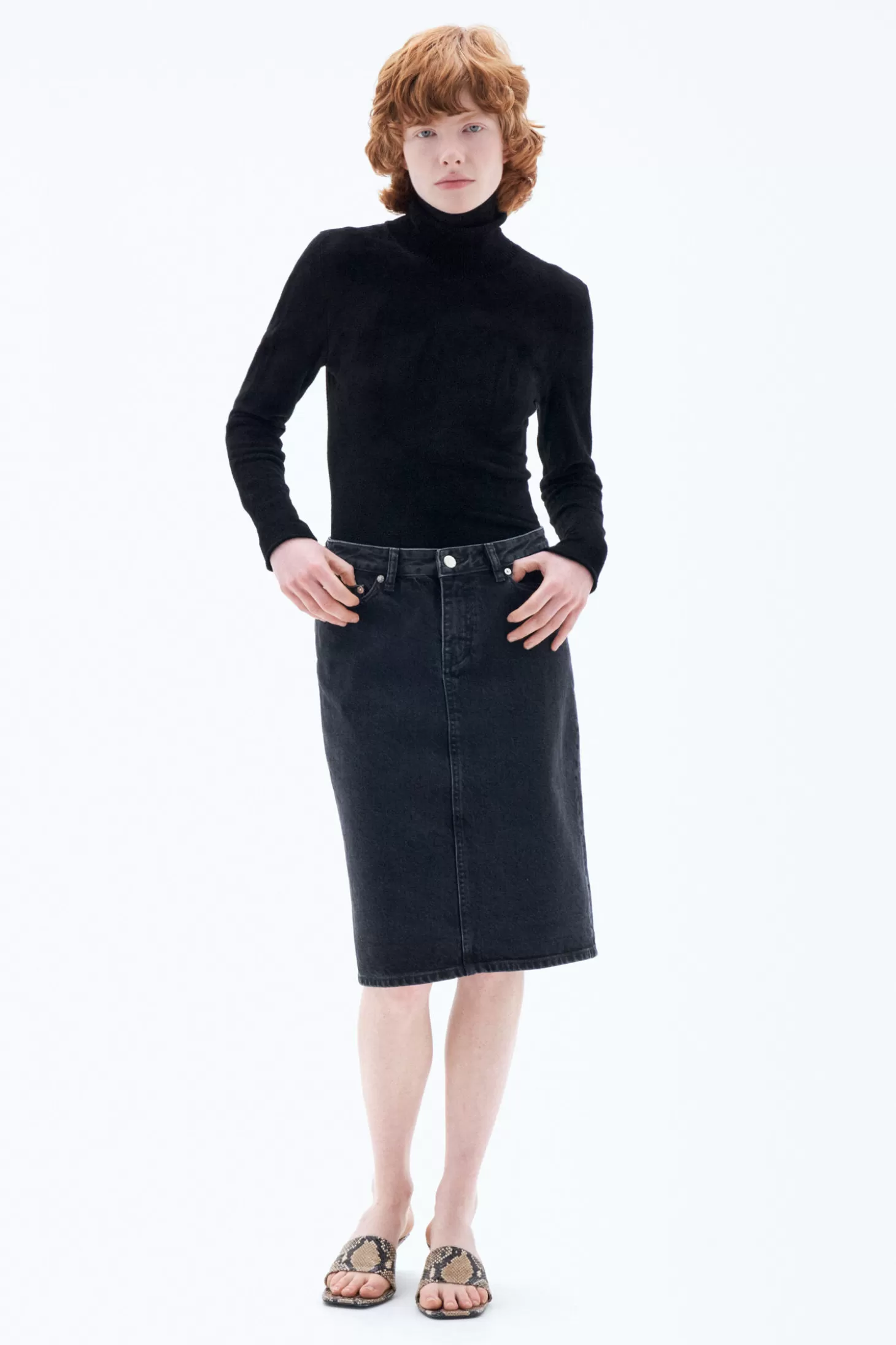 Filippa K Denim Midi Skirt-Woman Skirts & Shorts