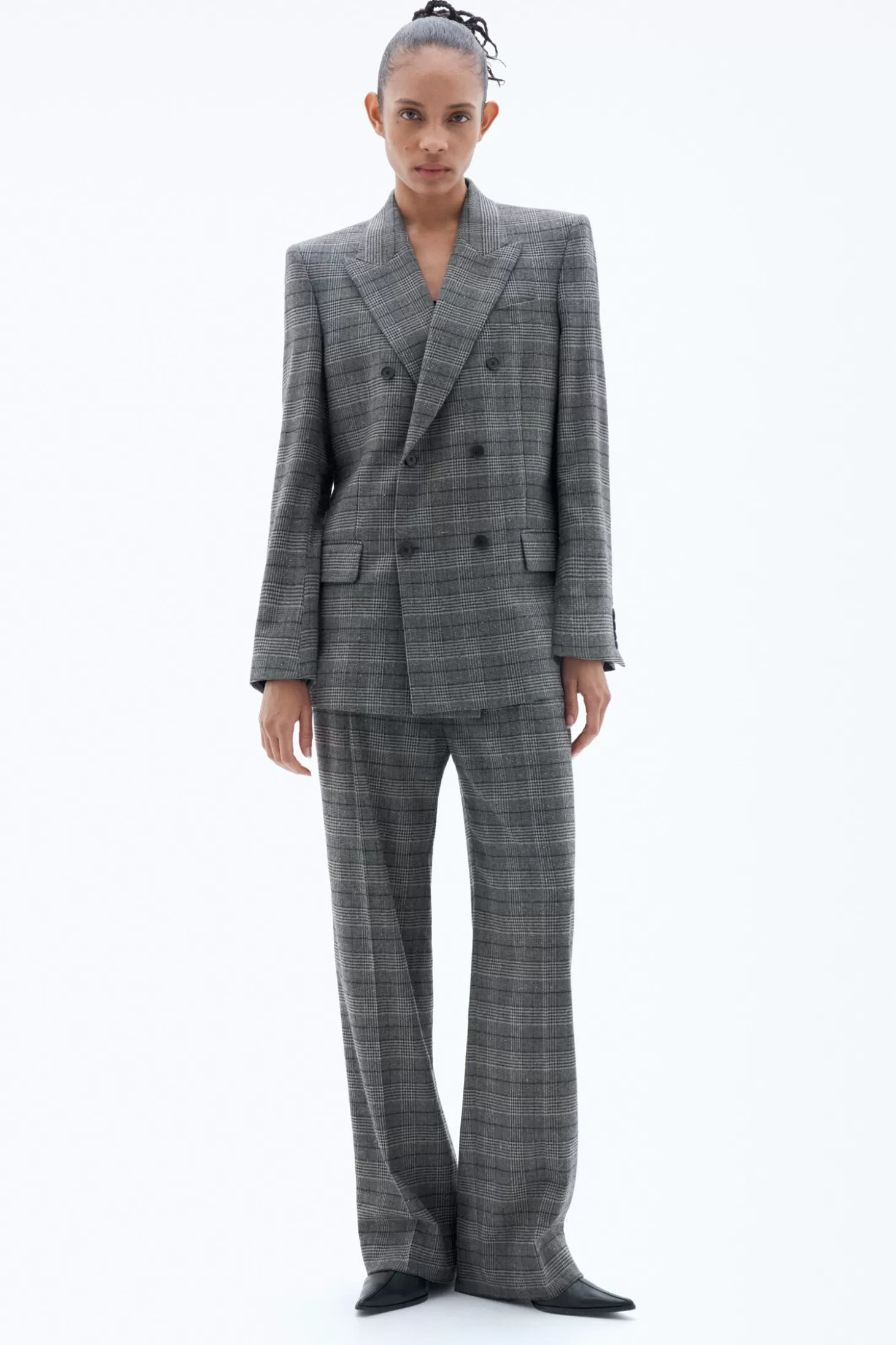 Filippa K Double Breasted Check Blazer-Woman Blazers | Tailoring