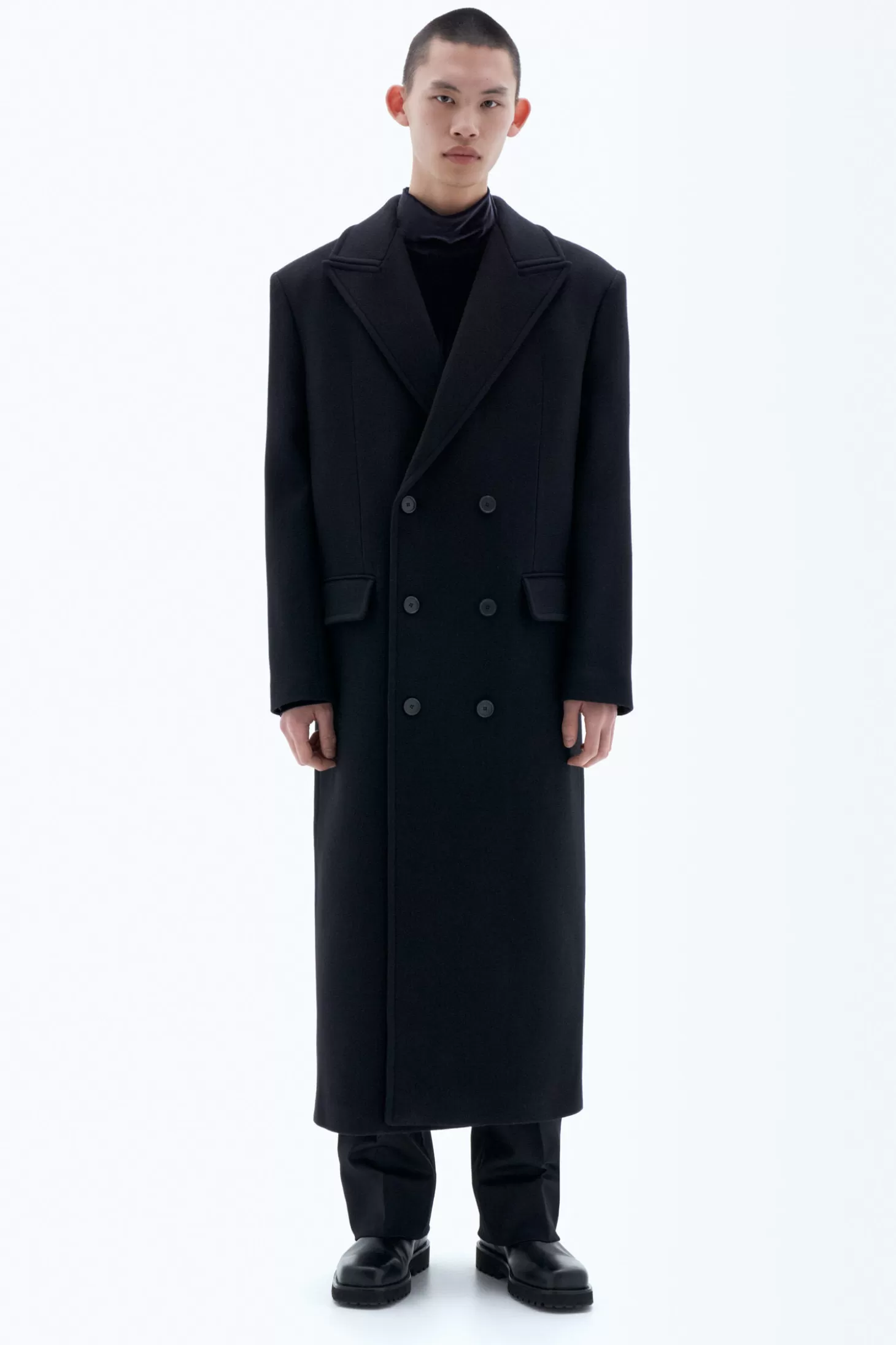 Filippa K Double Breasted Wool Coat-Man Outerwear