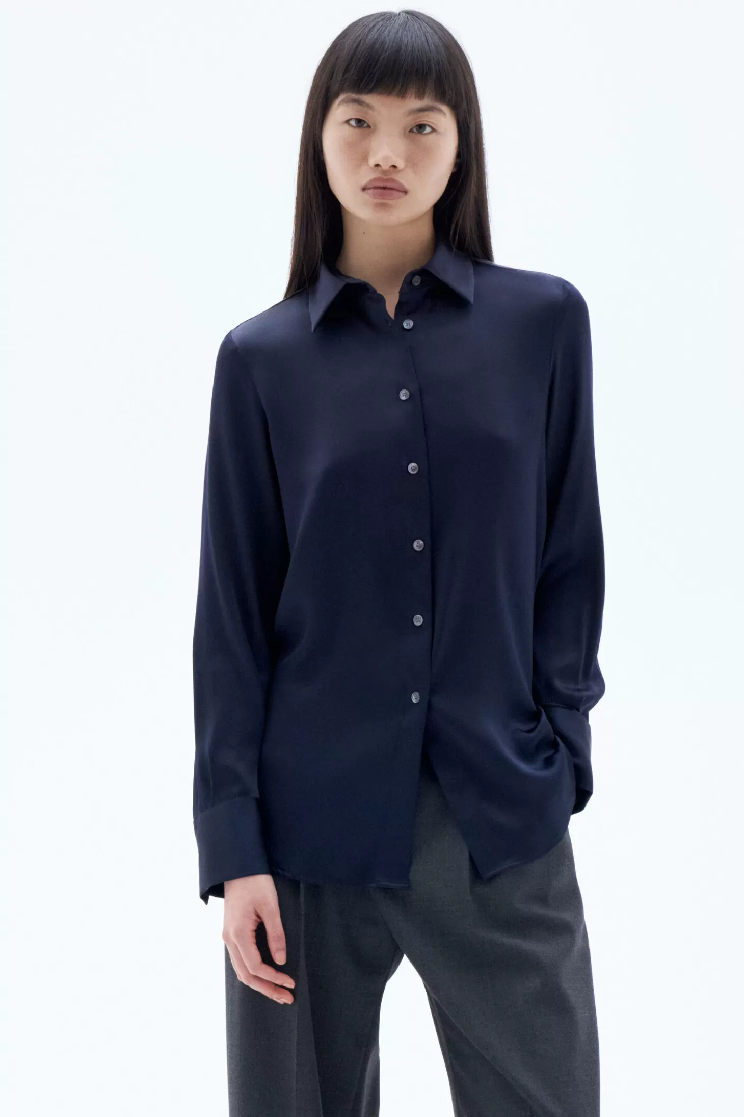 Filippa K Eira Silk Shirt-Woman Shirts & Blouses