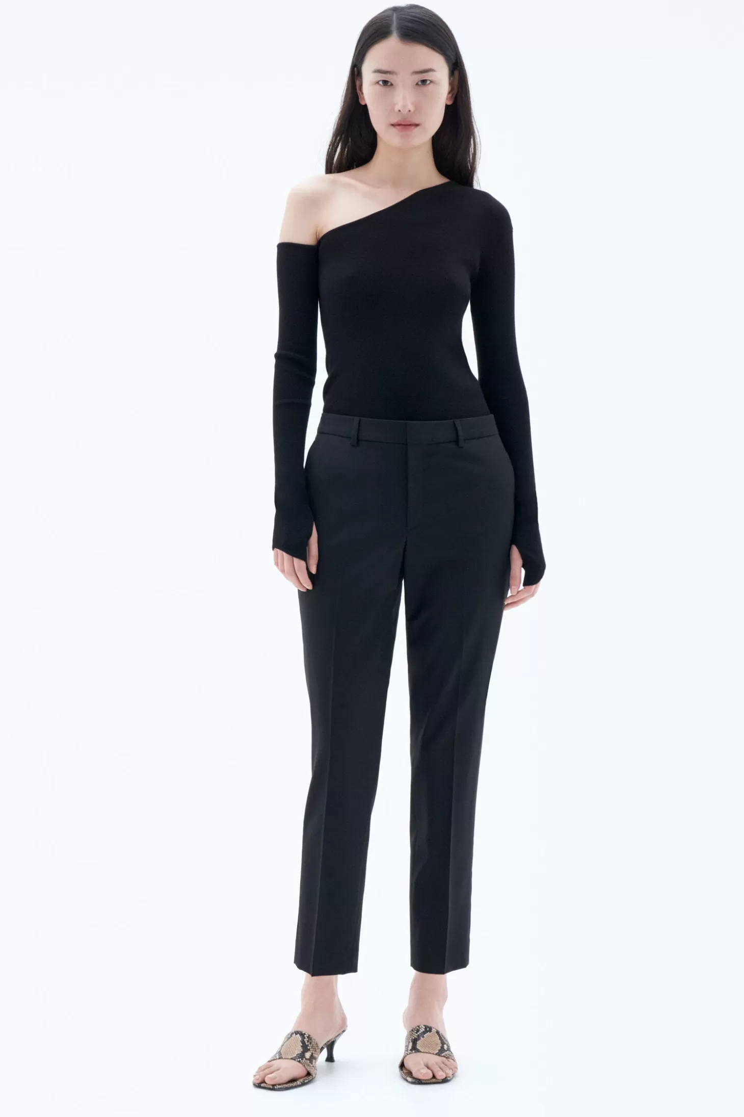 Filippa K Emma Cropped Cool Wool Trousers-Woman Tailoring | Trousers