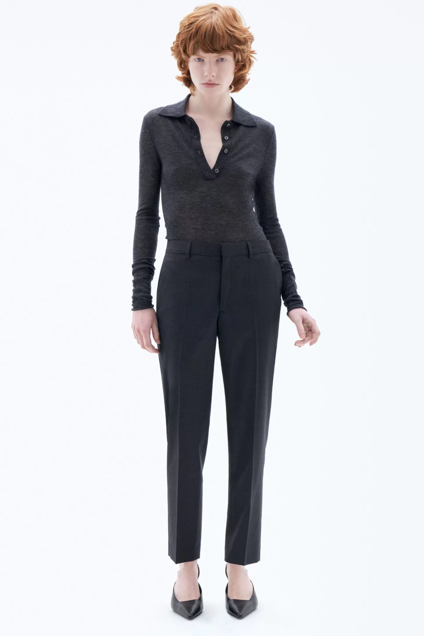 Filippa K Emma Cropped Cool Wool Trousers-Woman Tailoring | Trousers