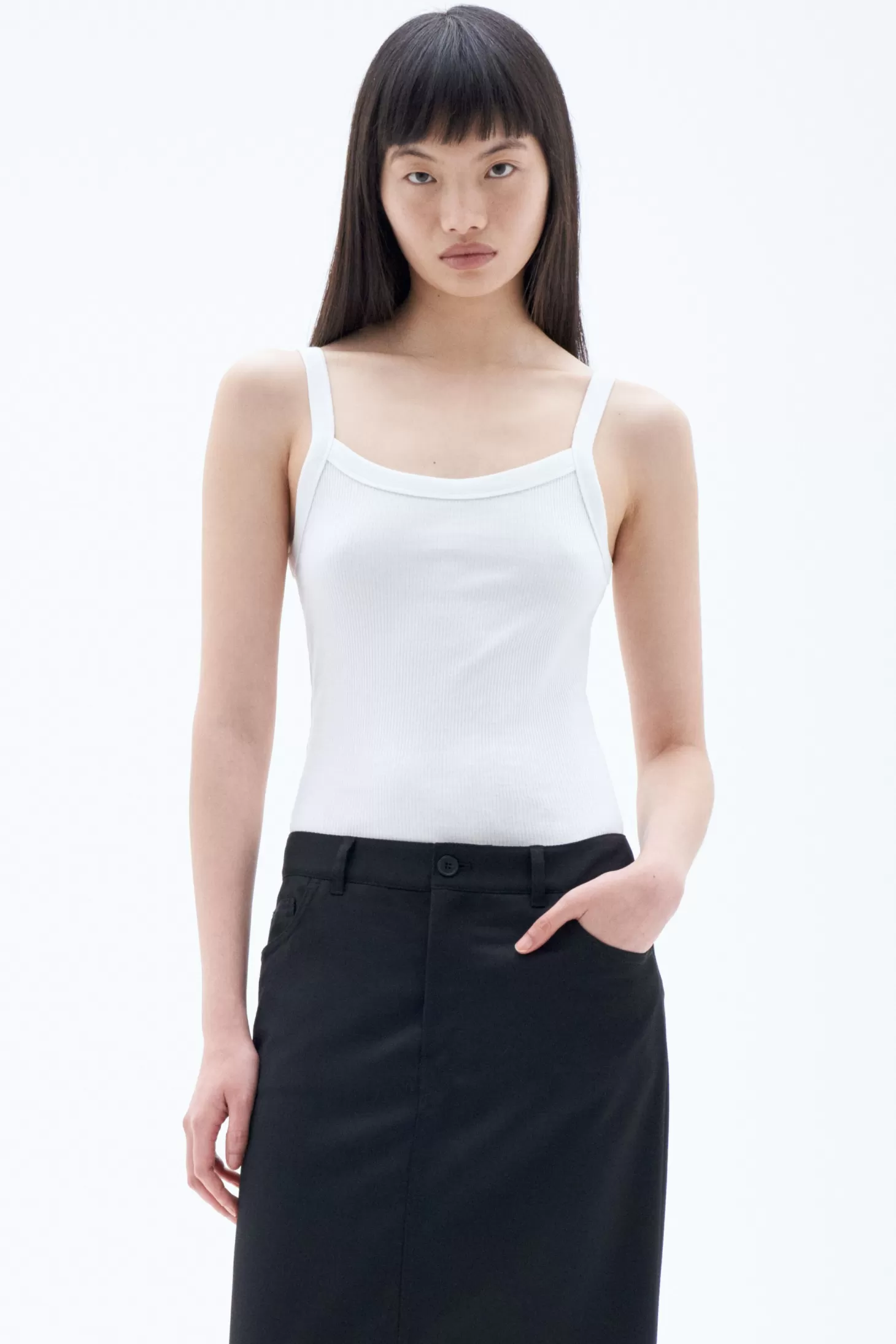 Filippa K Fine Rib Singlet-Woman Tops