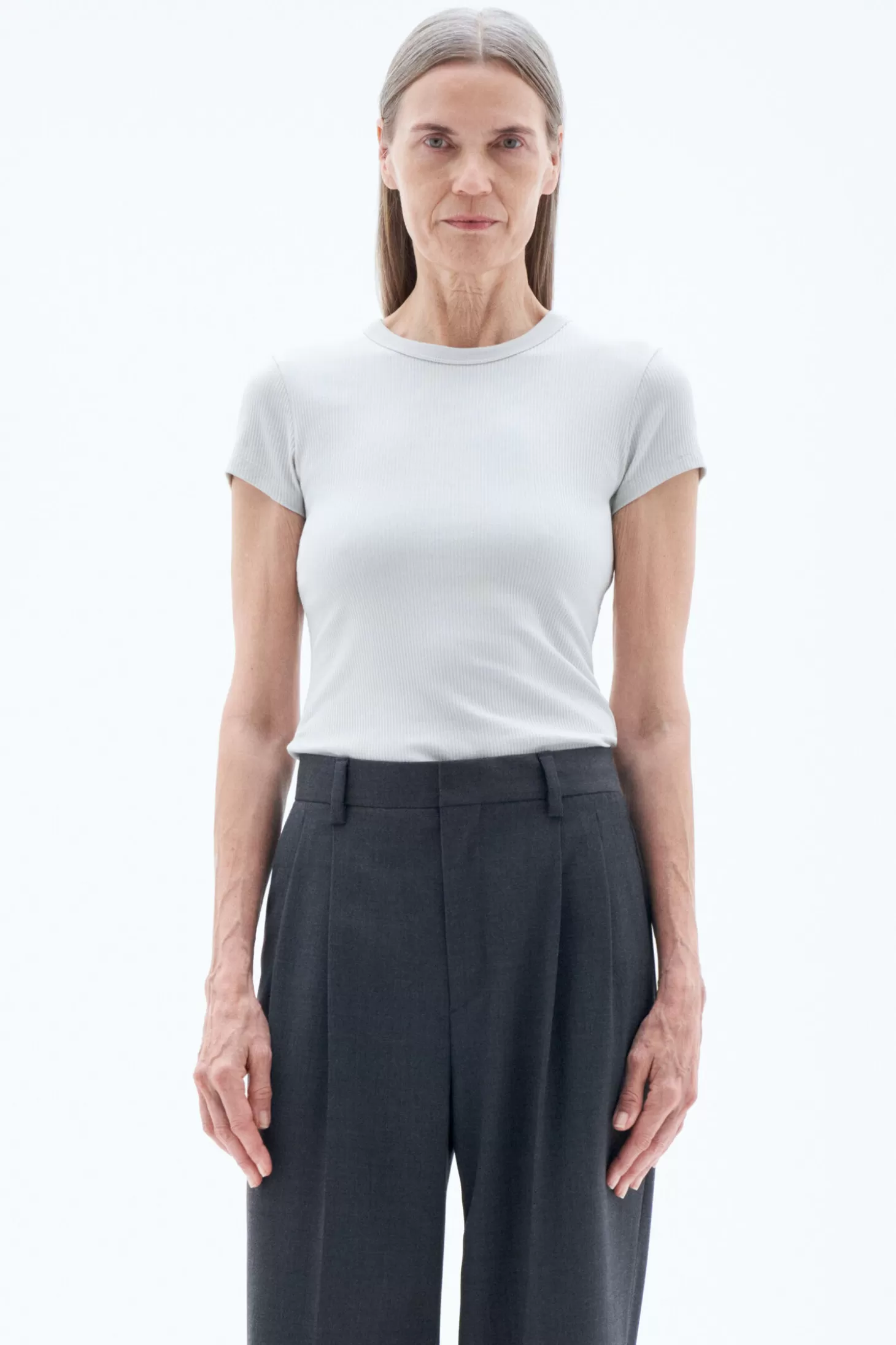 Filippa K Fine Rib Tee-Woman Tops