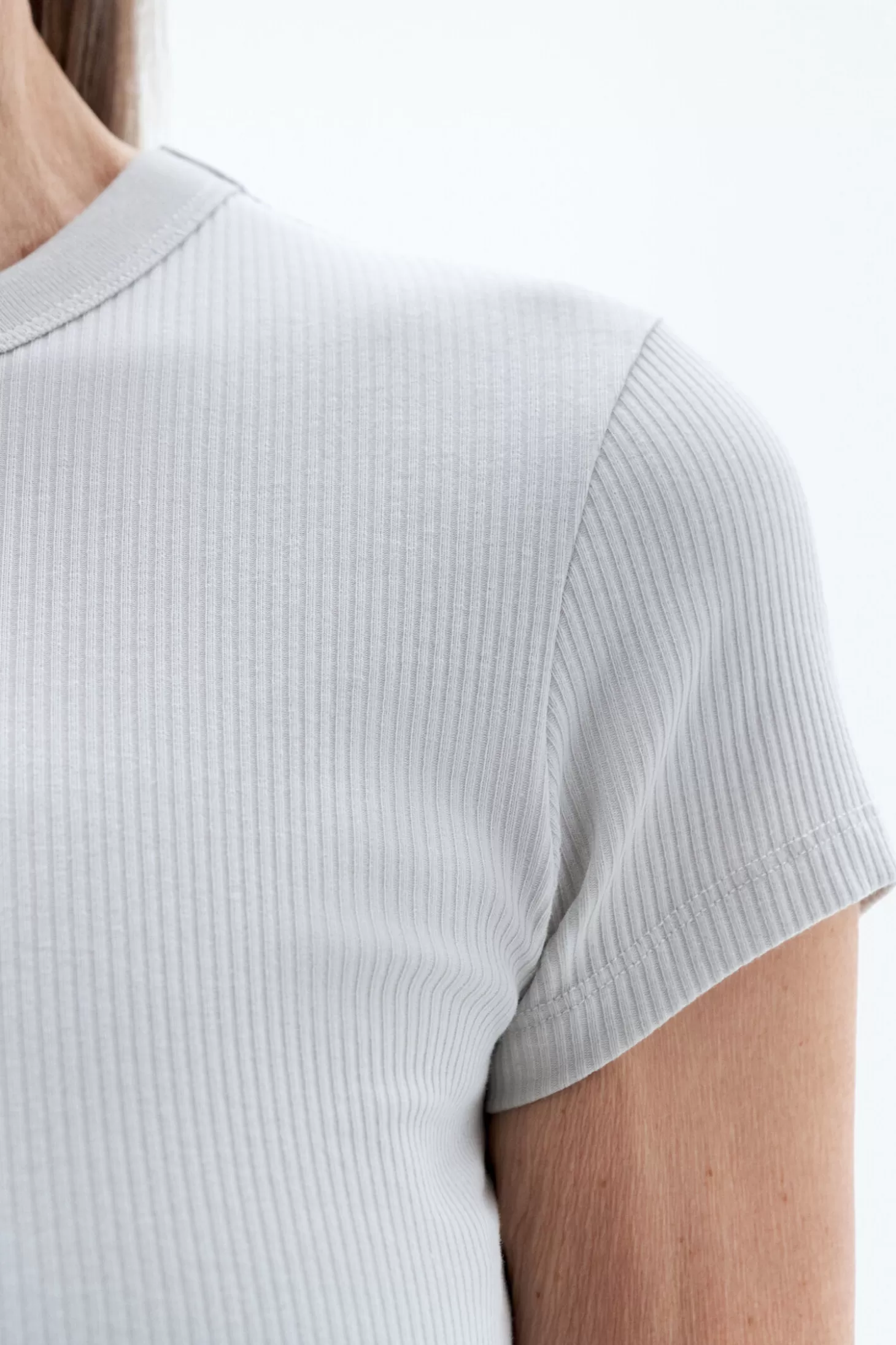 Filippa K Fine Rib Tee-Woman Tops