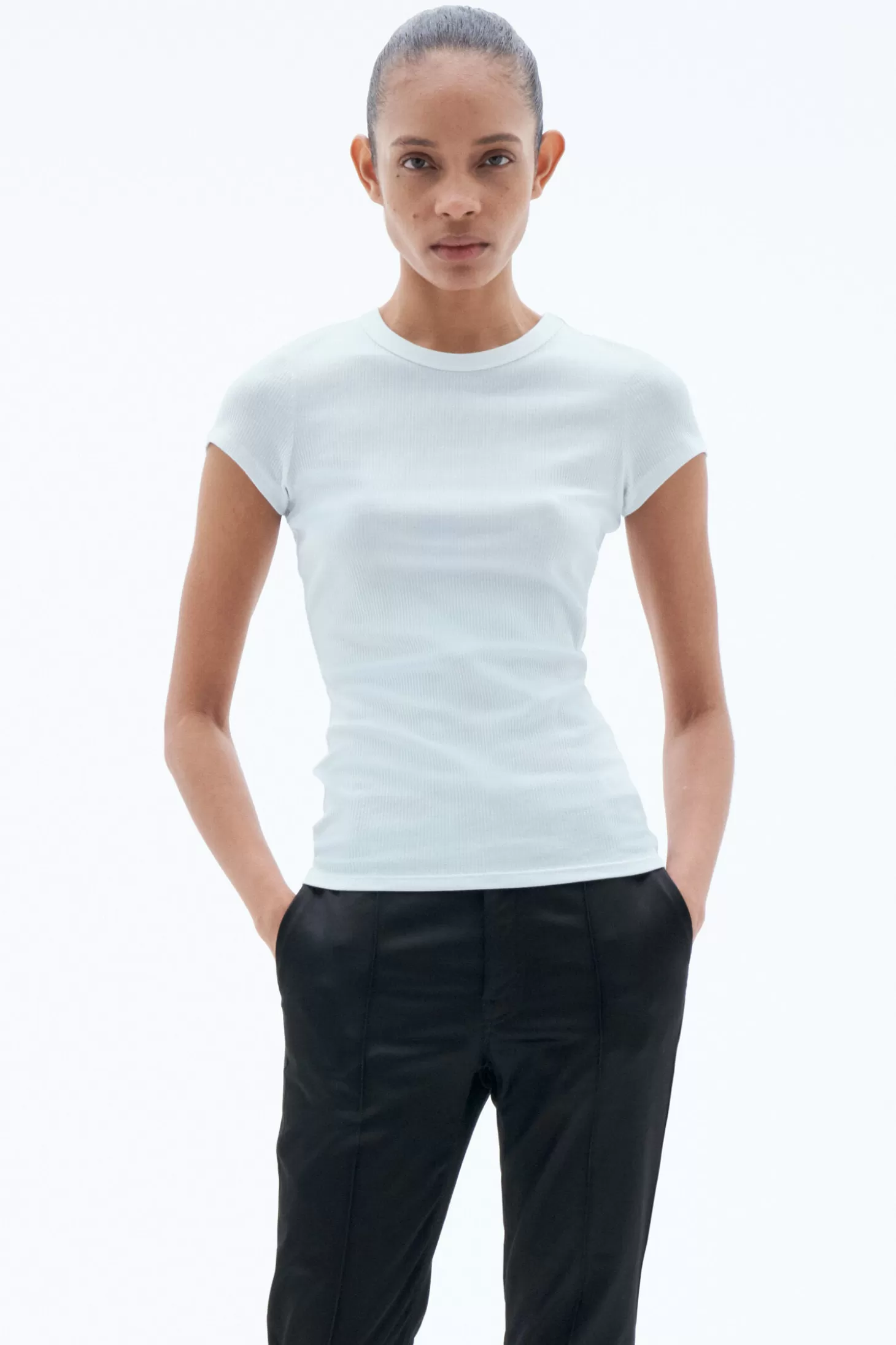 Filippa K Fine Rib Tee-Woman Tops