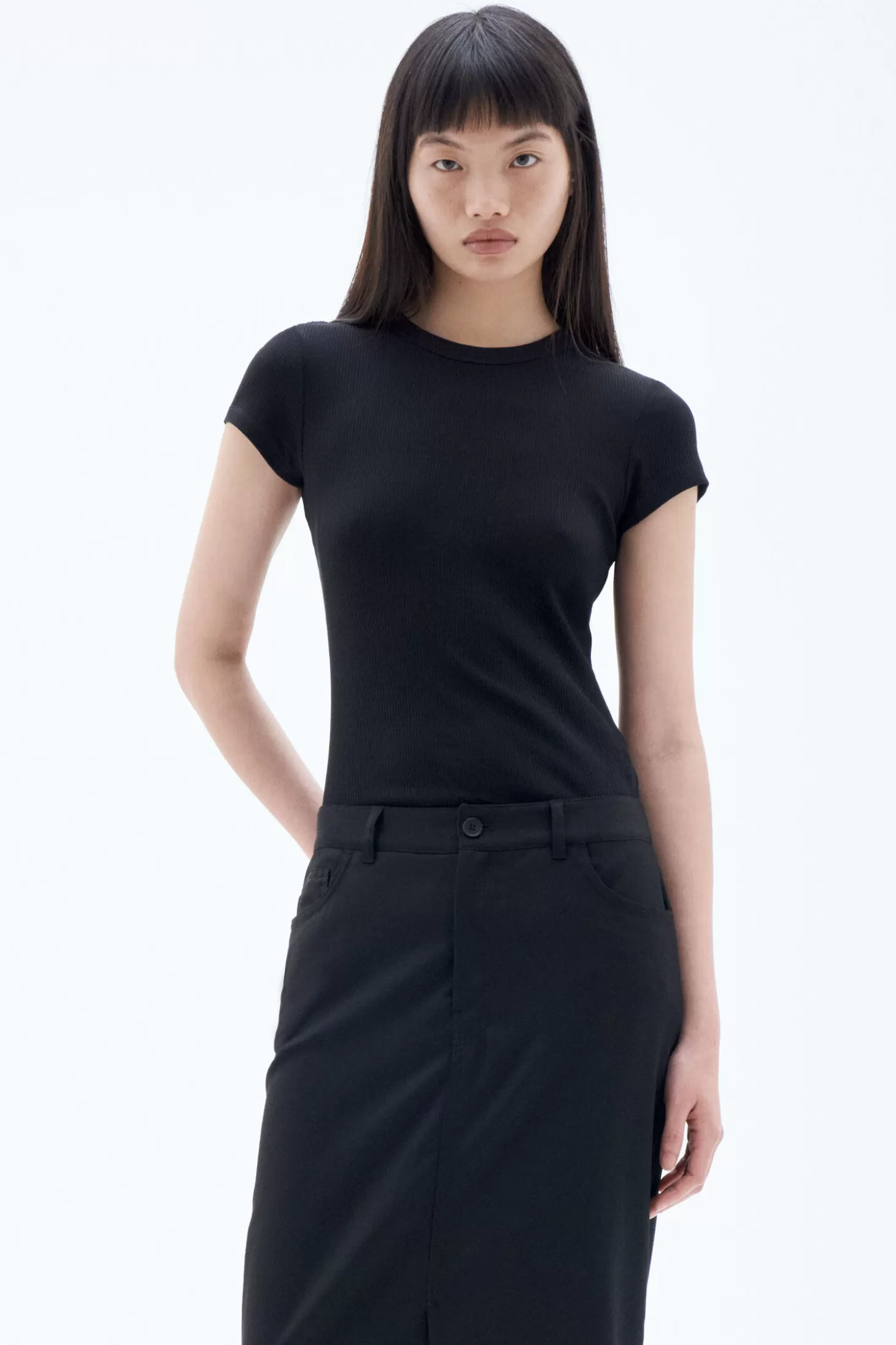 Filippa K Fine Rib Tee-Woman Bestsellers | Tops