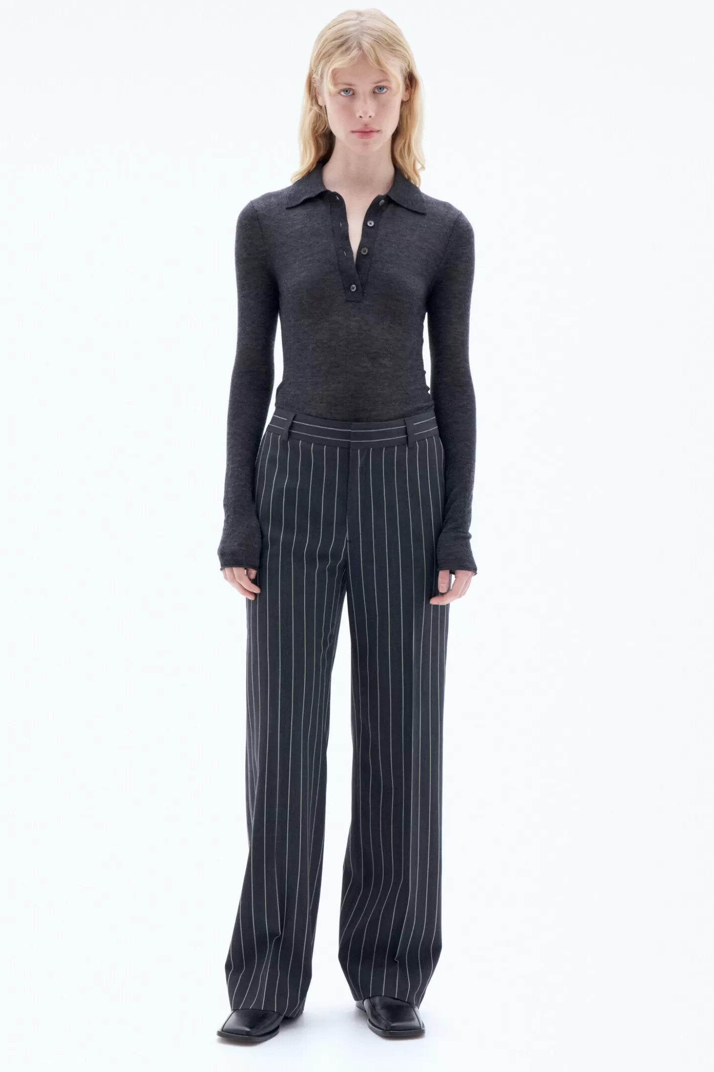 Filippa K Hutton Pinstripe Trousers-Woman Trousers