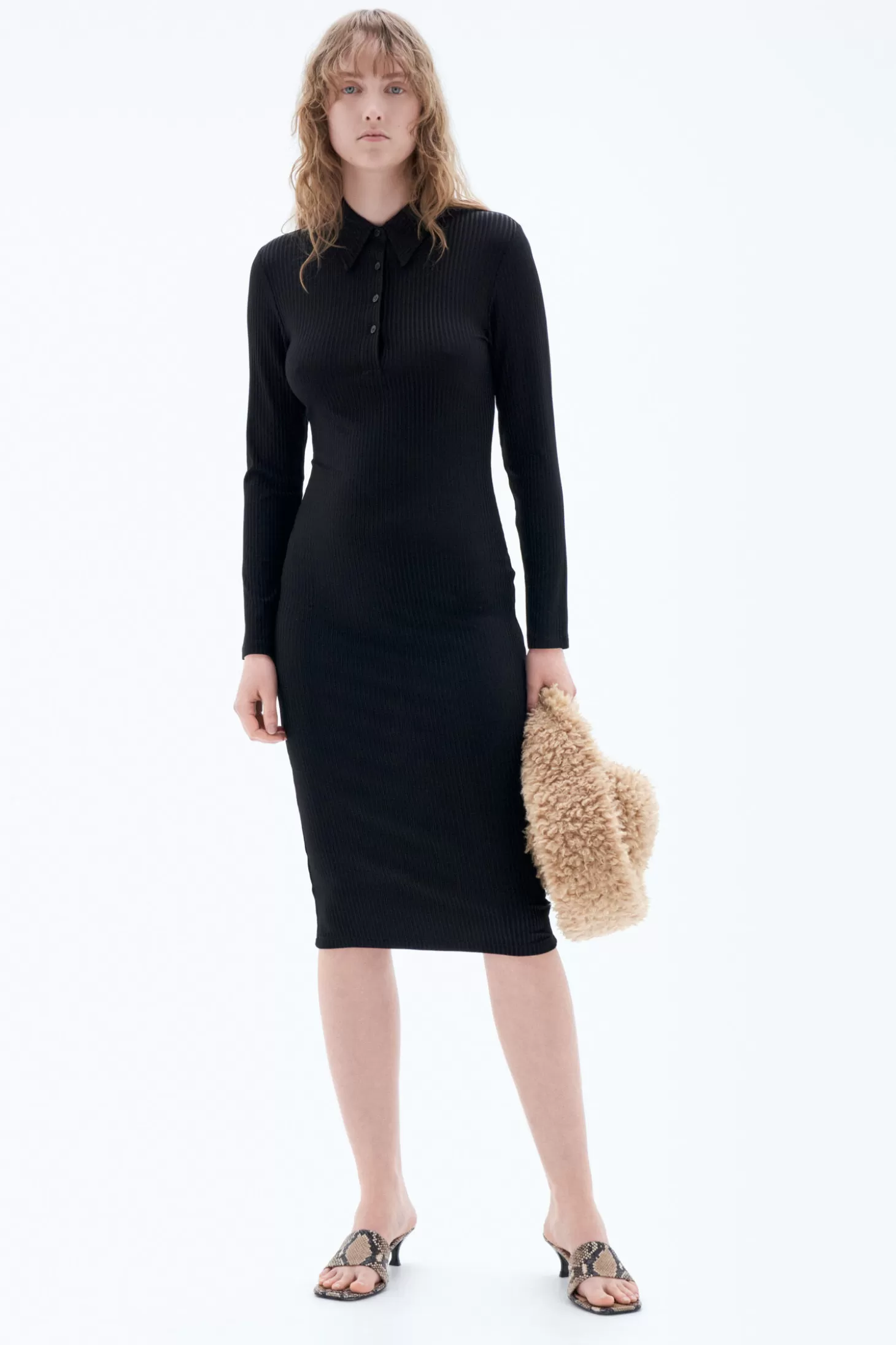 Filippa K Jersey Rib Polo Dress-Woman Dresses