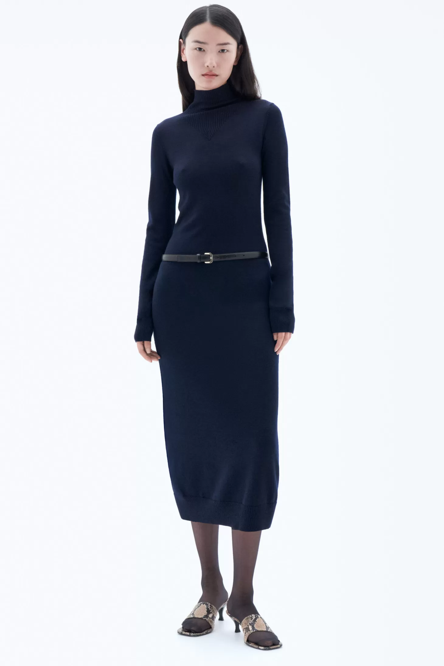 Filippa K Knit Turtleneck Dress-Woman Dresses