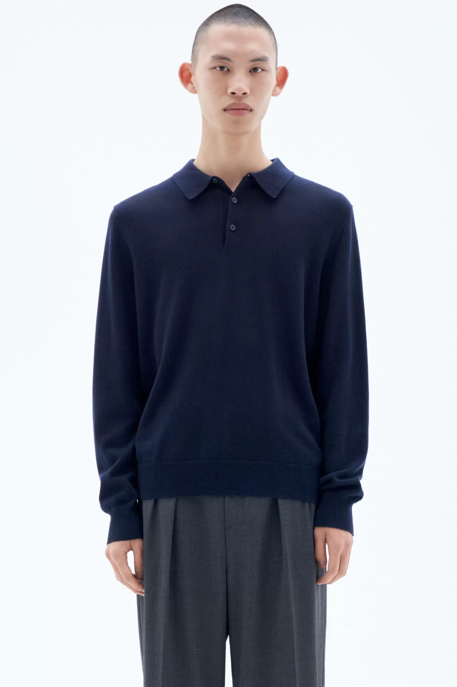 Filippa K Knitted Polo Shirt-Man Bestsellers | Knitwear