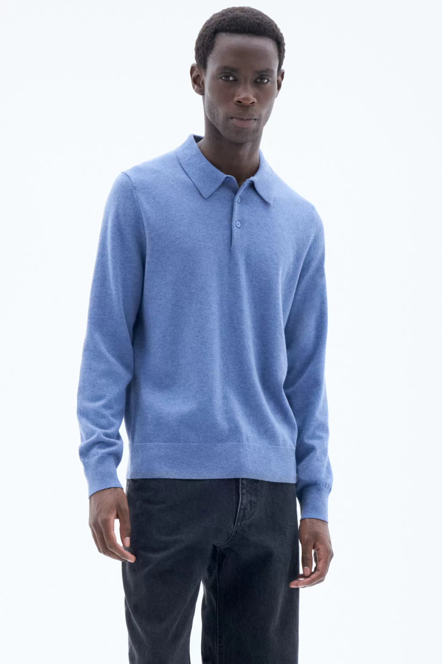 Filippa K Knitted Polo Shirt-Man Knitwear