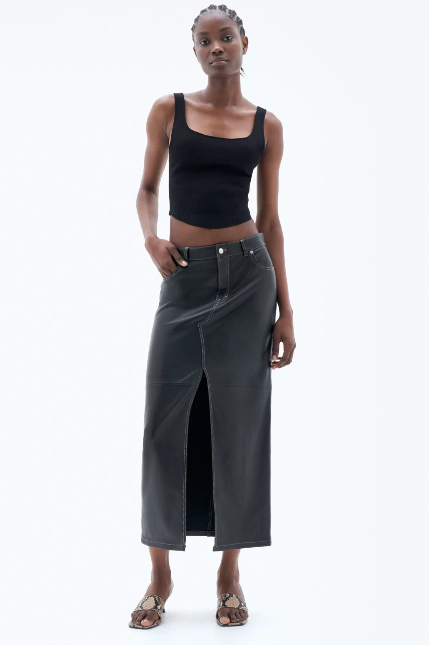 Filippa K Leather Skirt-Woman Skirts & Shorts