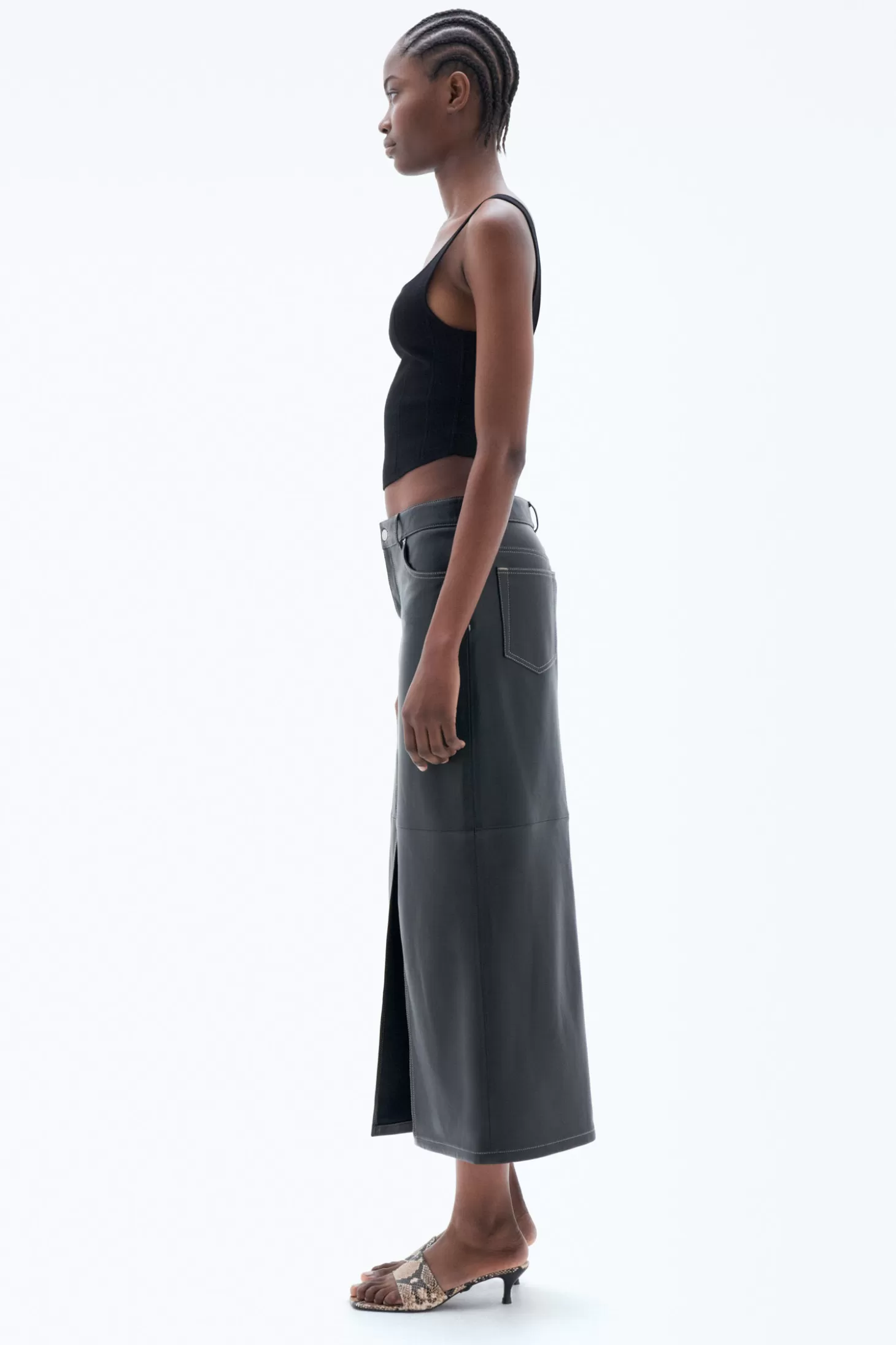 Filippa K Leather Skirt-Woman Skirts & Shorts