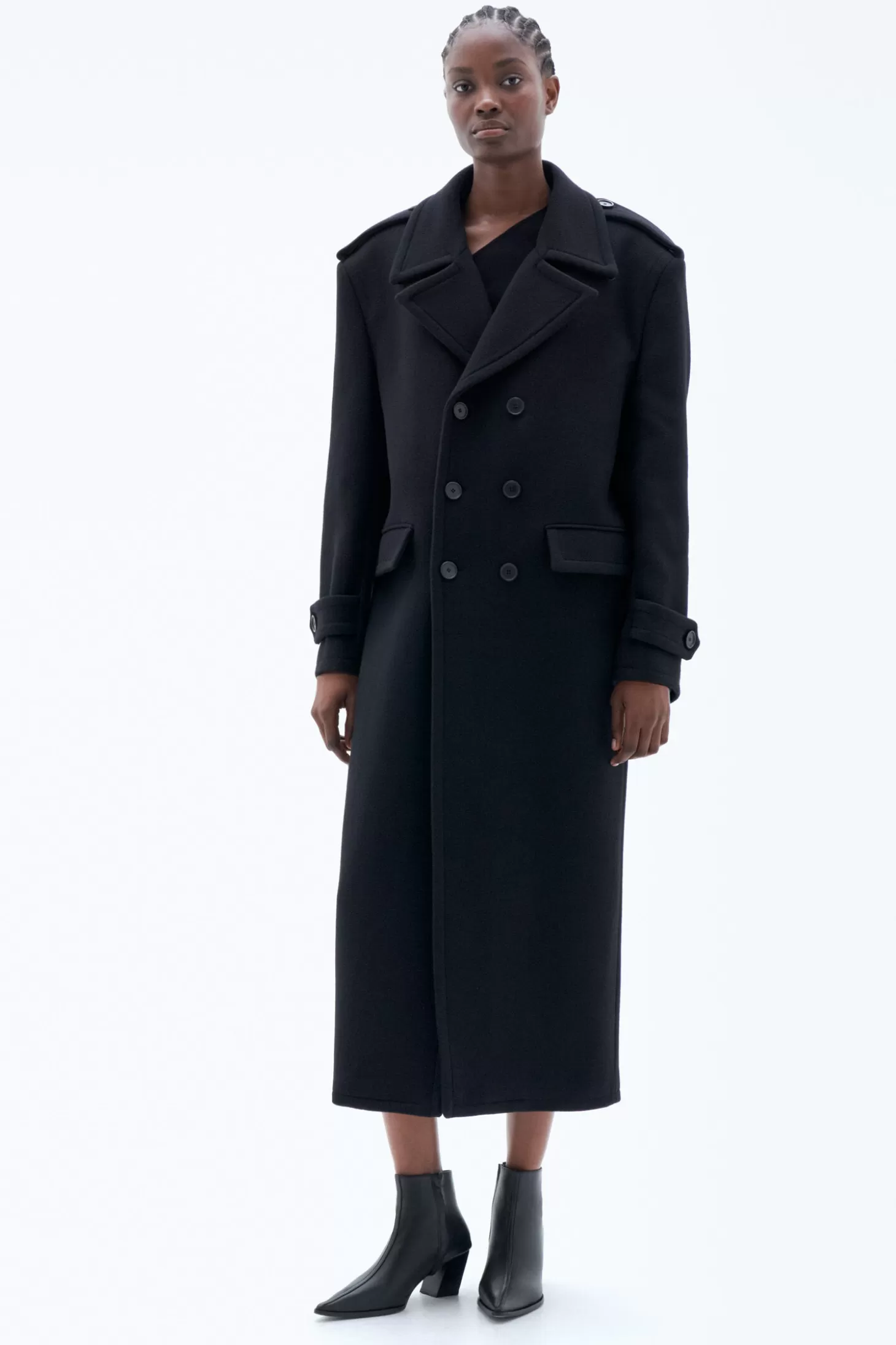 Filippa K Long Peacoat-Woman Outerwear