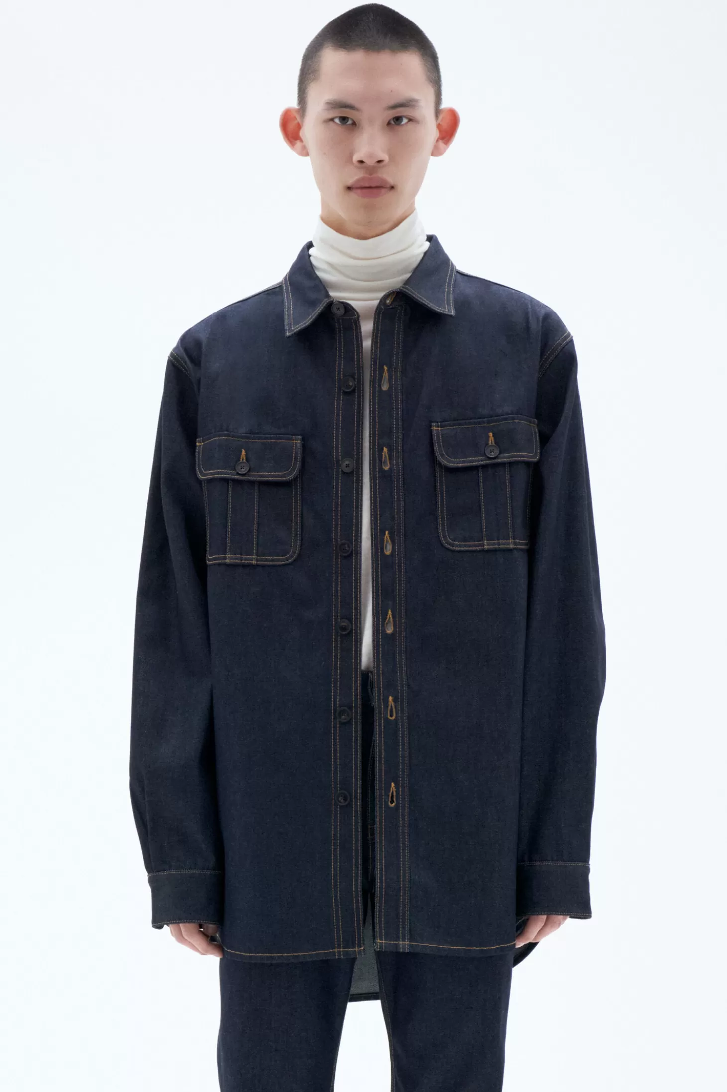 Filippa K Oversize Denim Shirt-Man Shirts