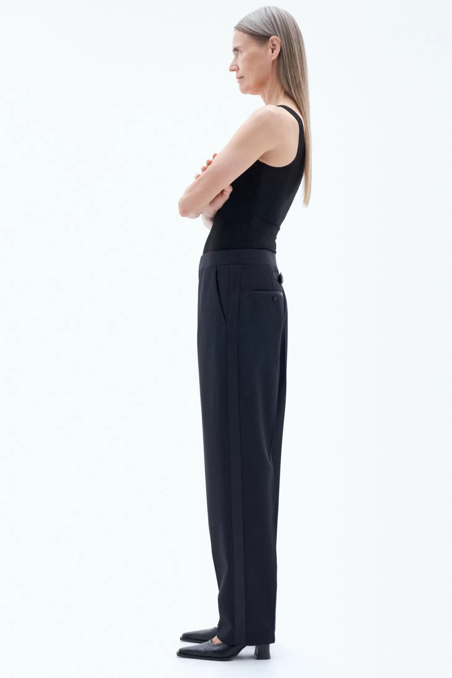 Filippa K Relaxed Tuxedo Trousers-Woman Tailoring | Trousers