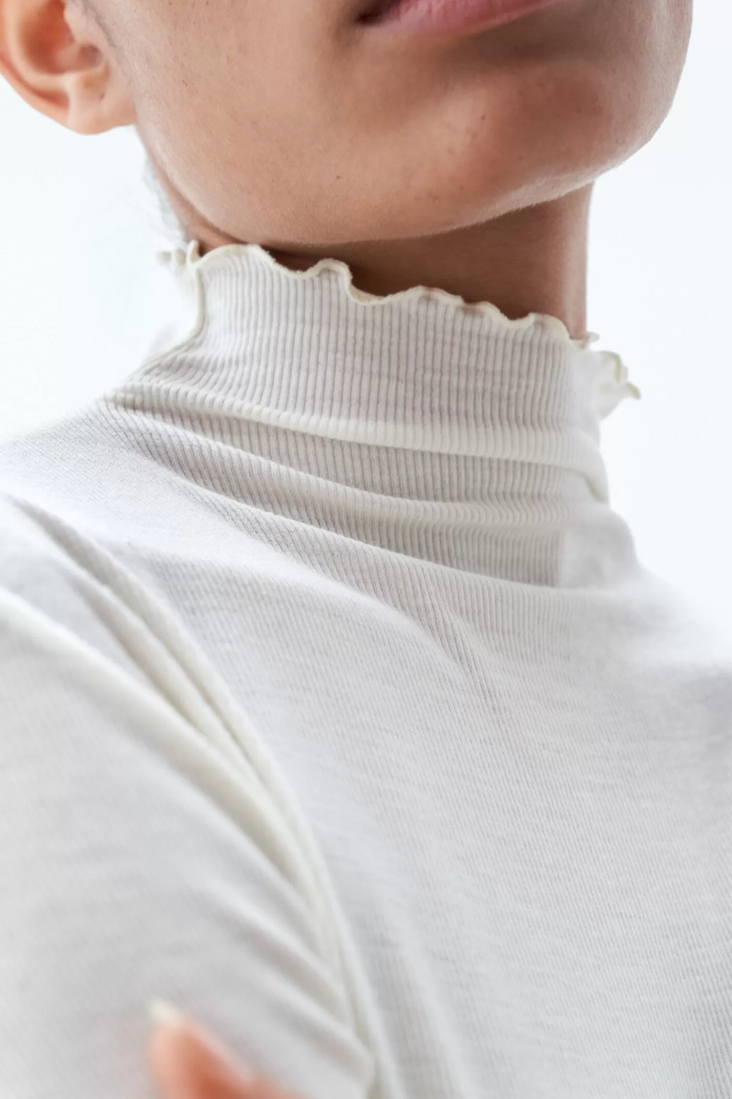 Filippa K Sheer Wool Mock Top-Woman Tops | Knitwear