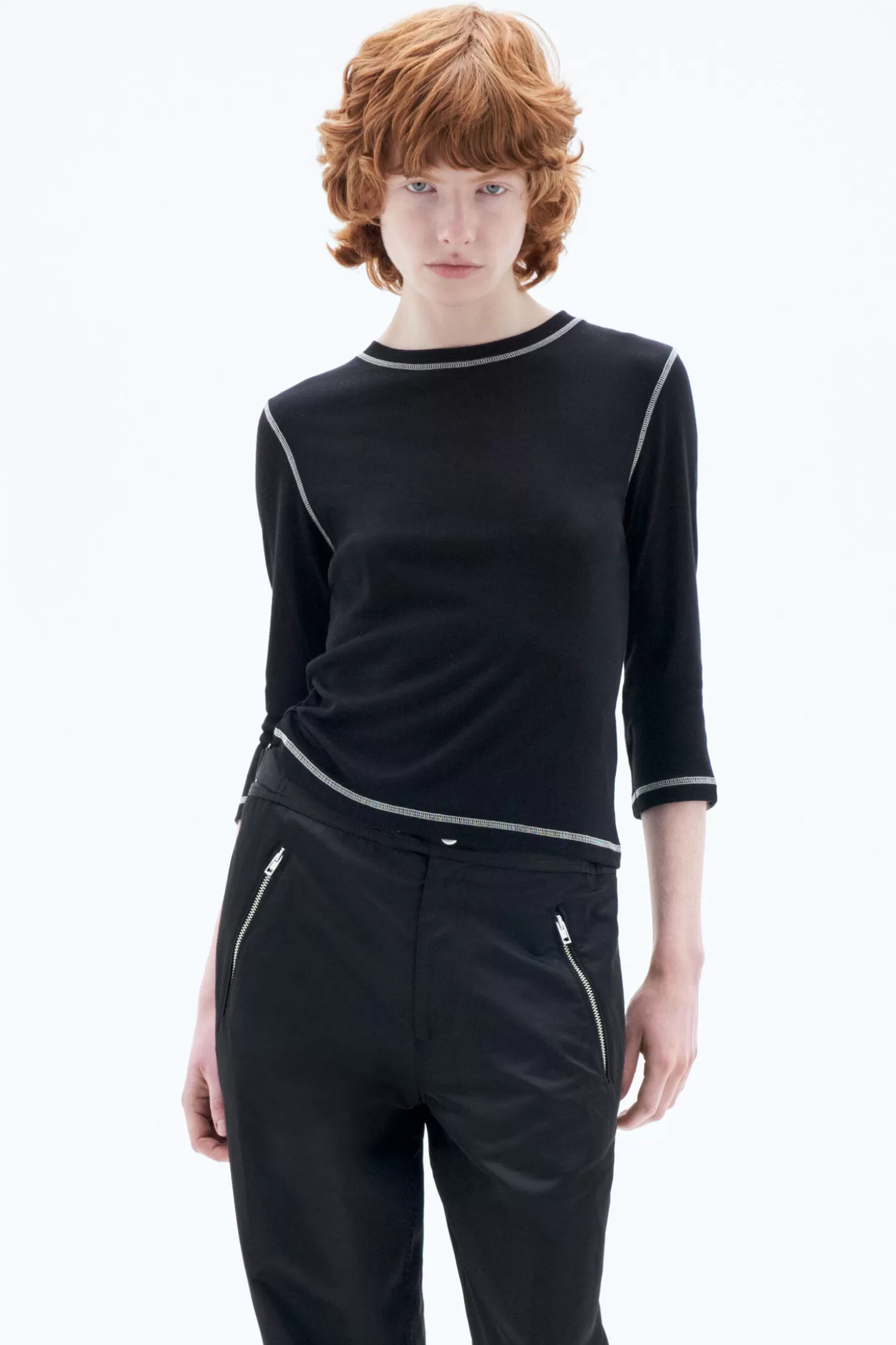 Filippa K Shrunken Wool Top-Woman Tops