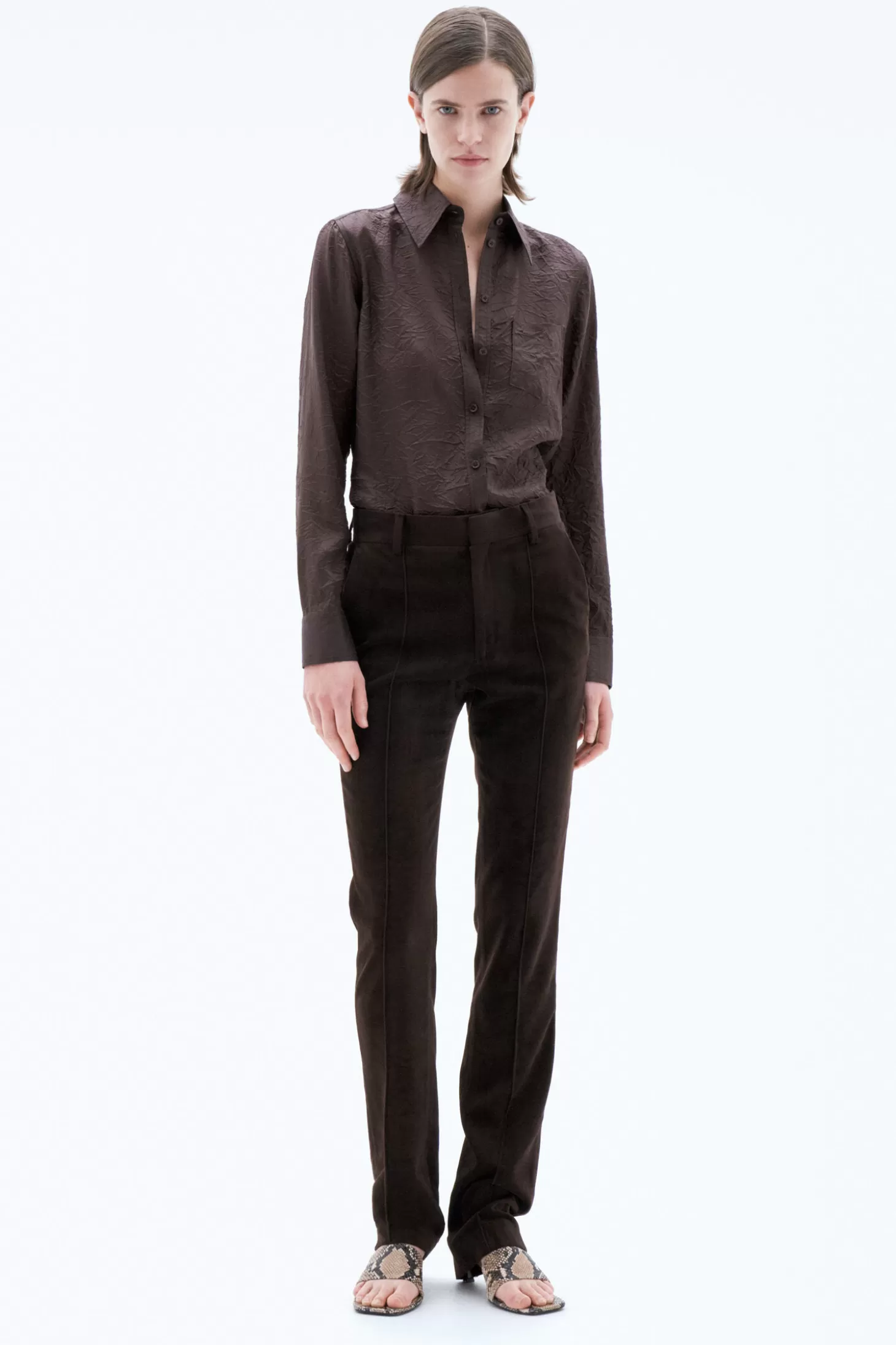 Filippa K Slim Moleskin Trousers-Woman Tailoring | Trousers