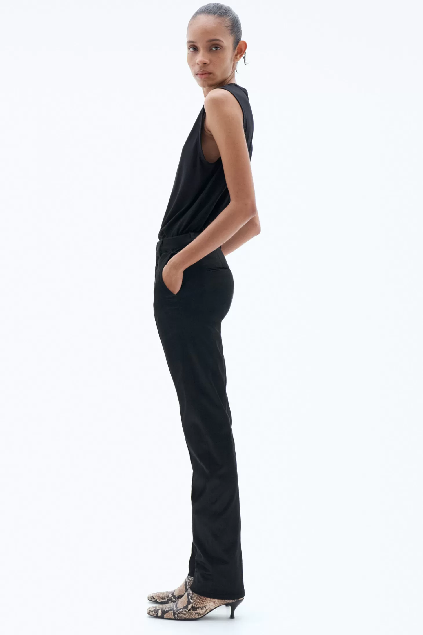 Filippa K Slim Satin Trousers-Woman Tailoring | Trousers