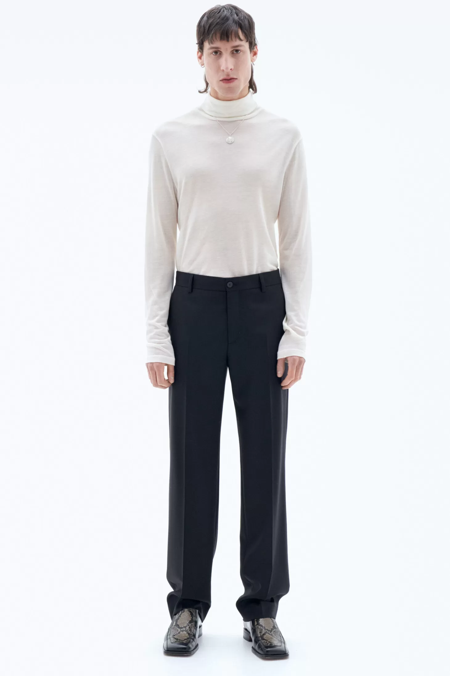 Filippa K Straight Wool Trousers-Man Trousers