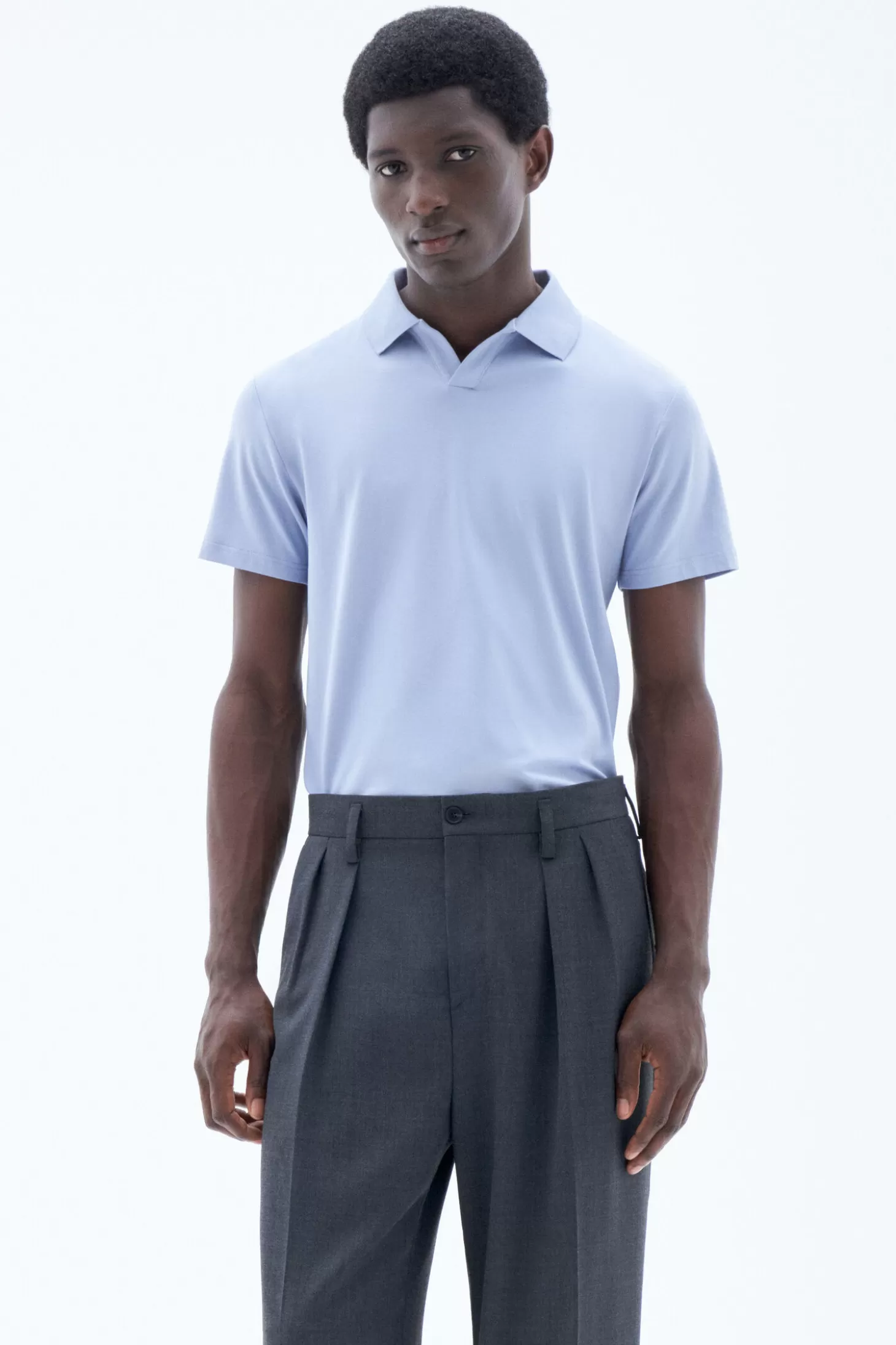 Filippa K Stretch Cotton Polo T-Shirt-Man T-Shirts