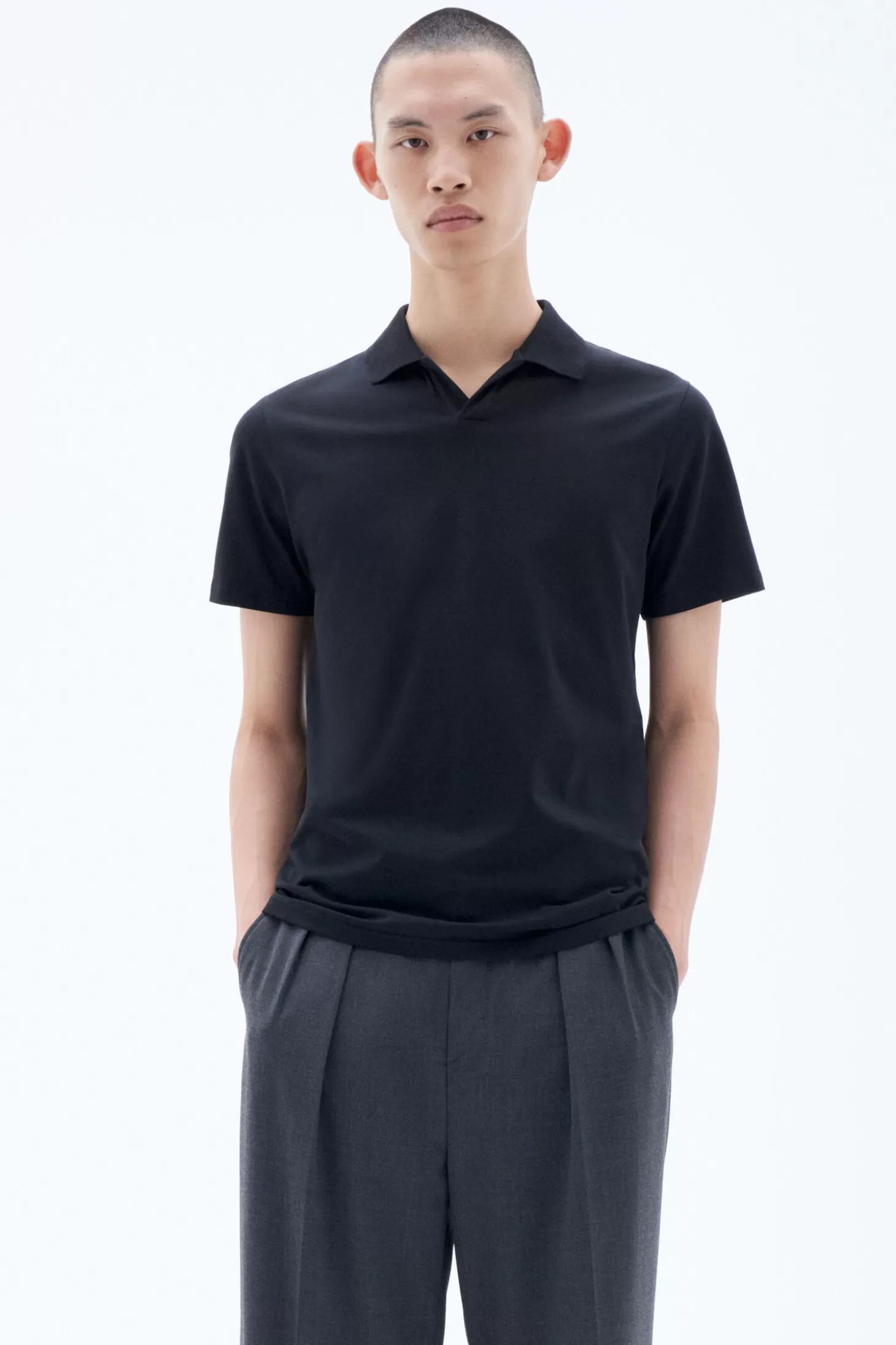 Filippa K Stretch Cotton Polo T-Shirt-Man T-Shirts