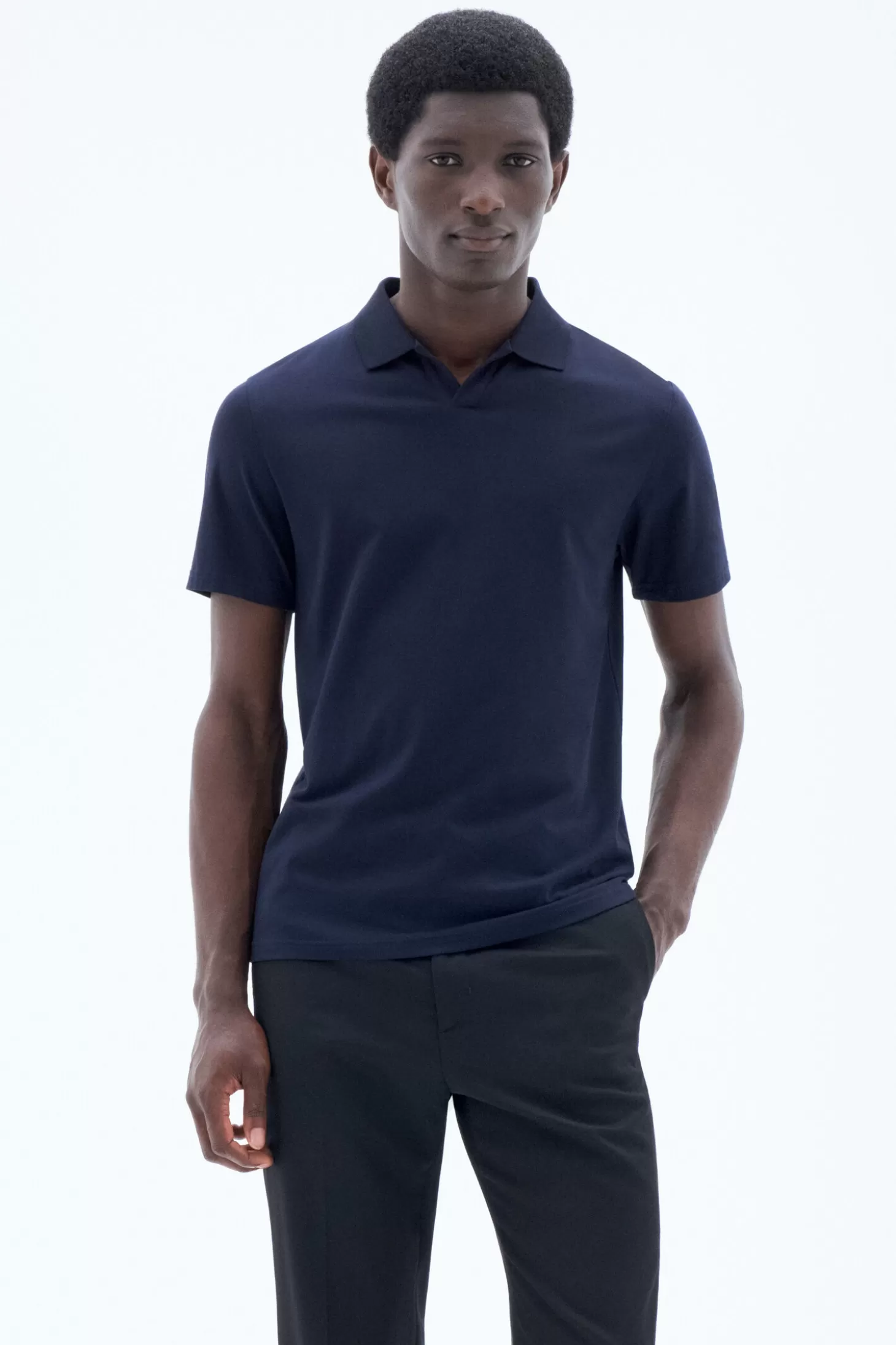 Filippa K Stretch Cotton Polo T-Shirt-Man T-Shirts