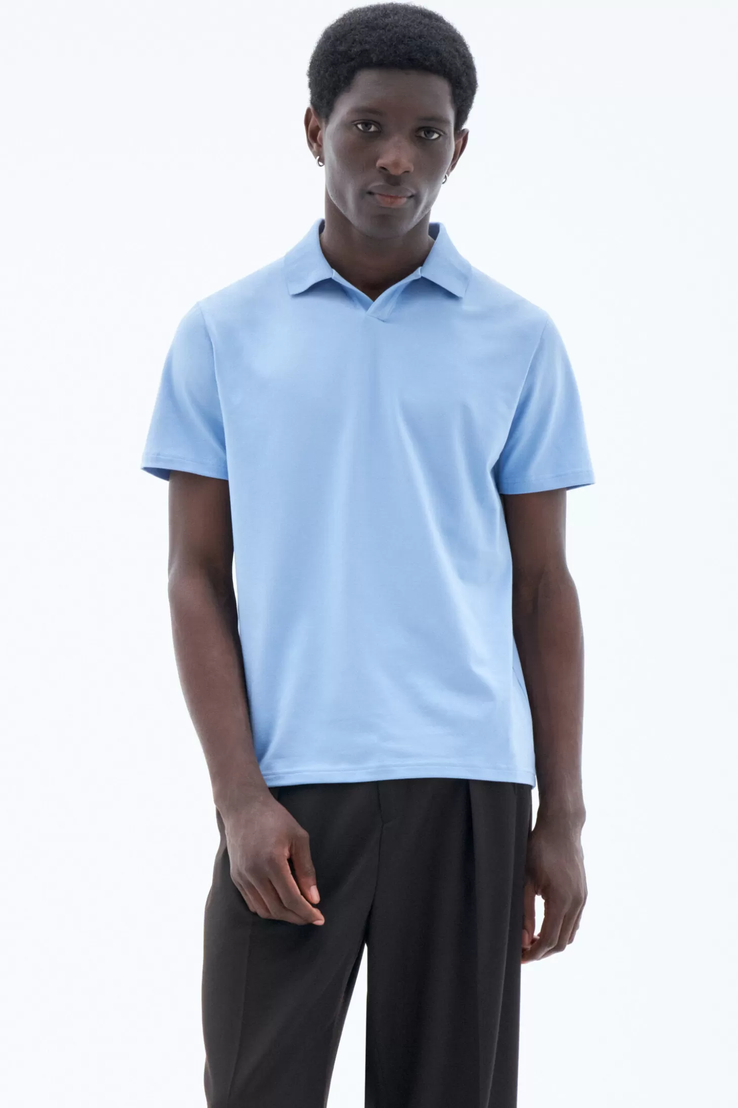 Filippa K Stretch Cotton Polo T-Shirt-Man T-Shirts