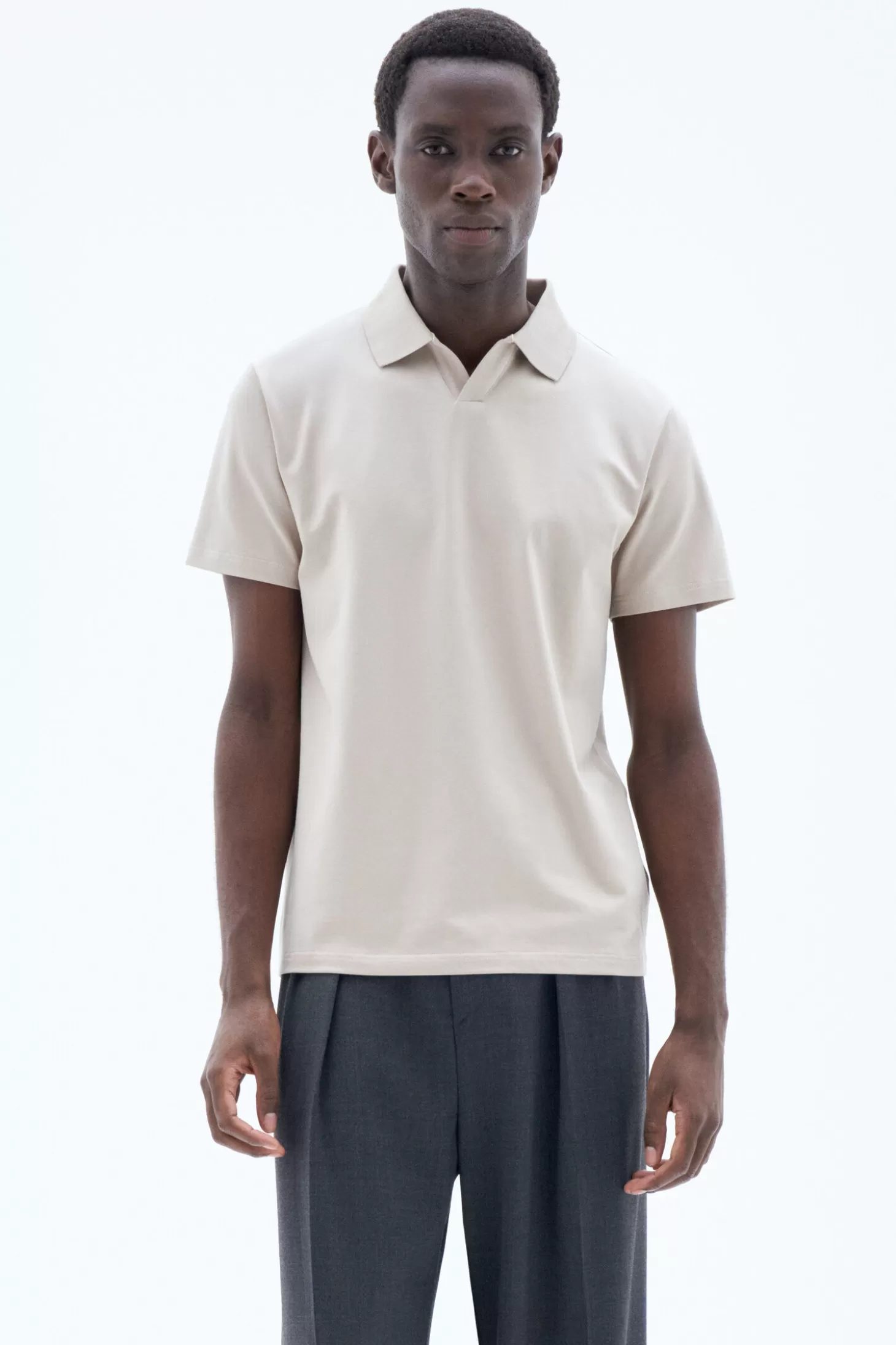 Filippa K Stretch Cotton Polo T-Shirt-Man T-Shirts