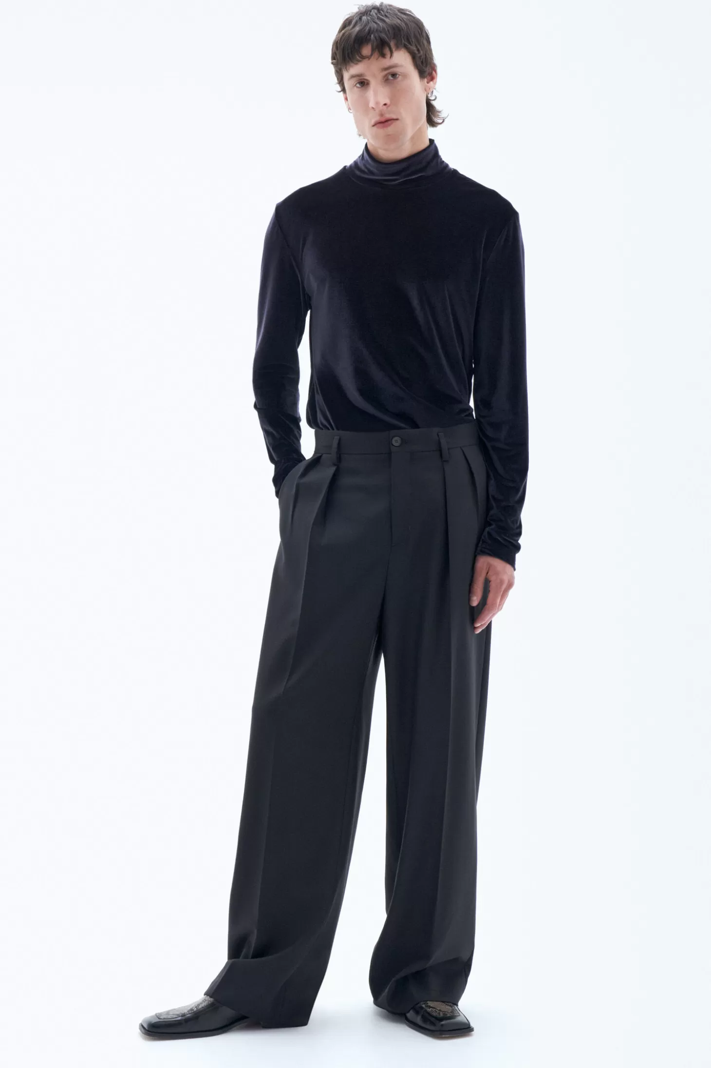 Filippa K Velvet Rollerneck Top-Man T-Shirts