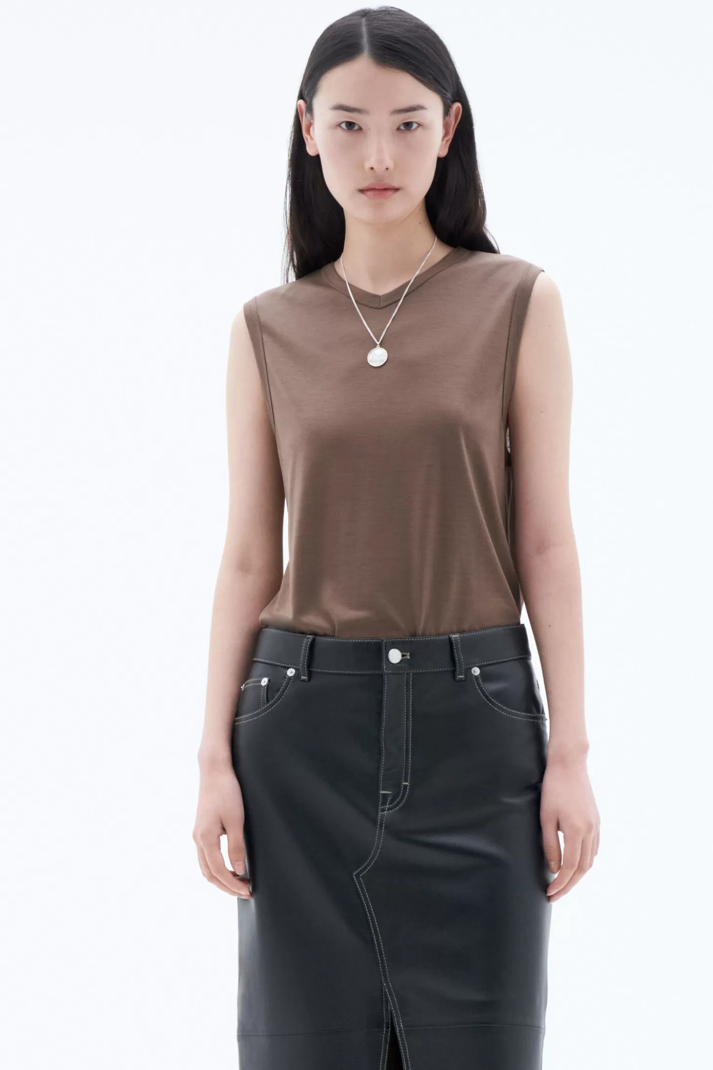 Filippa K V-Neck Tank Top-Woman Tops