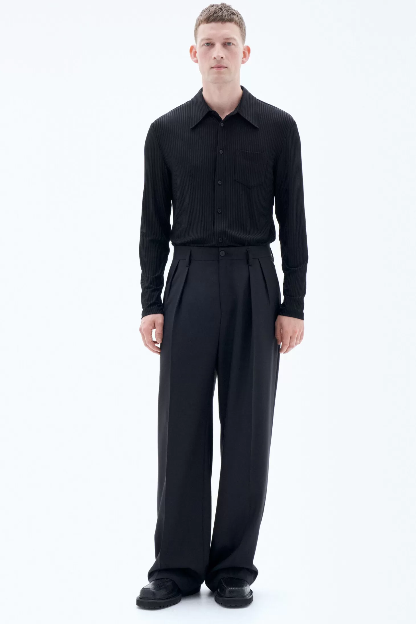 Filippa K Wide Wool Trousers-Man Bestsellers | Tailoring