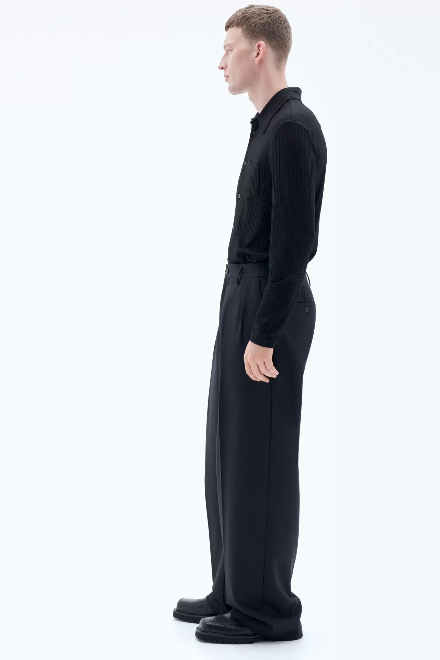 Filippa K Wide Wool Trousers-Man Bestsellers | Tailoring