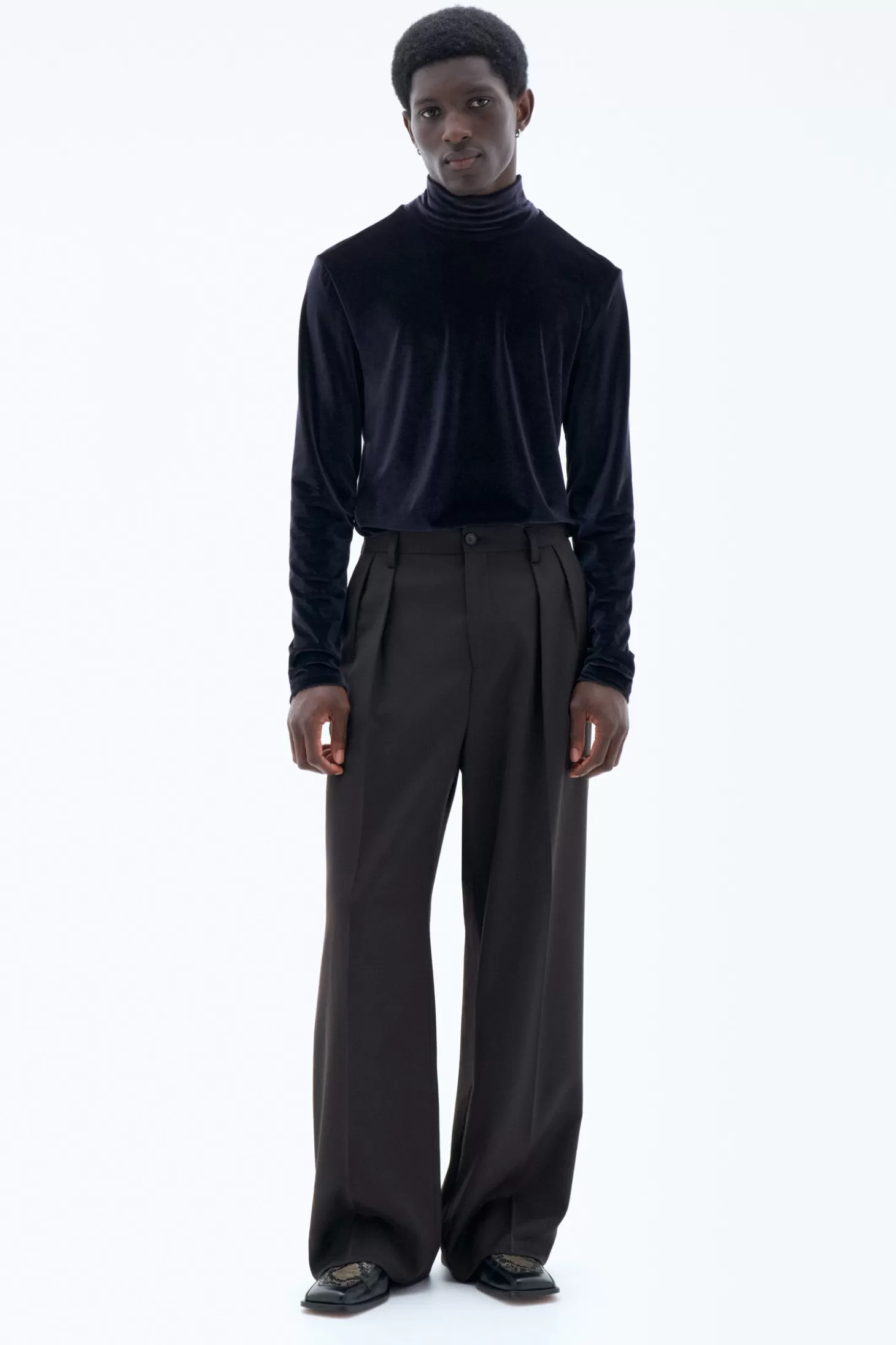 Filippa K Wide Wool Trousers-Man Tailoring | Trousers