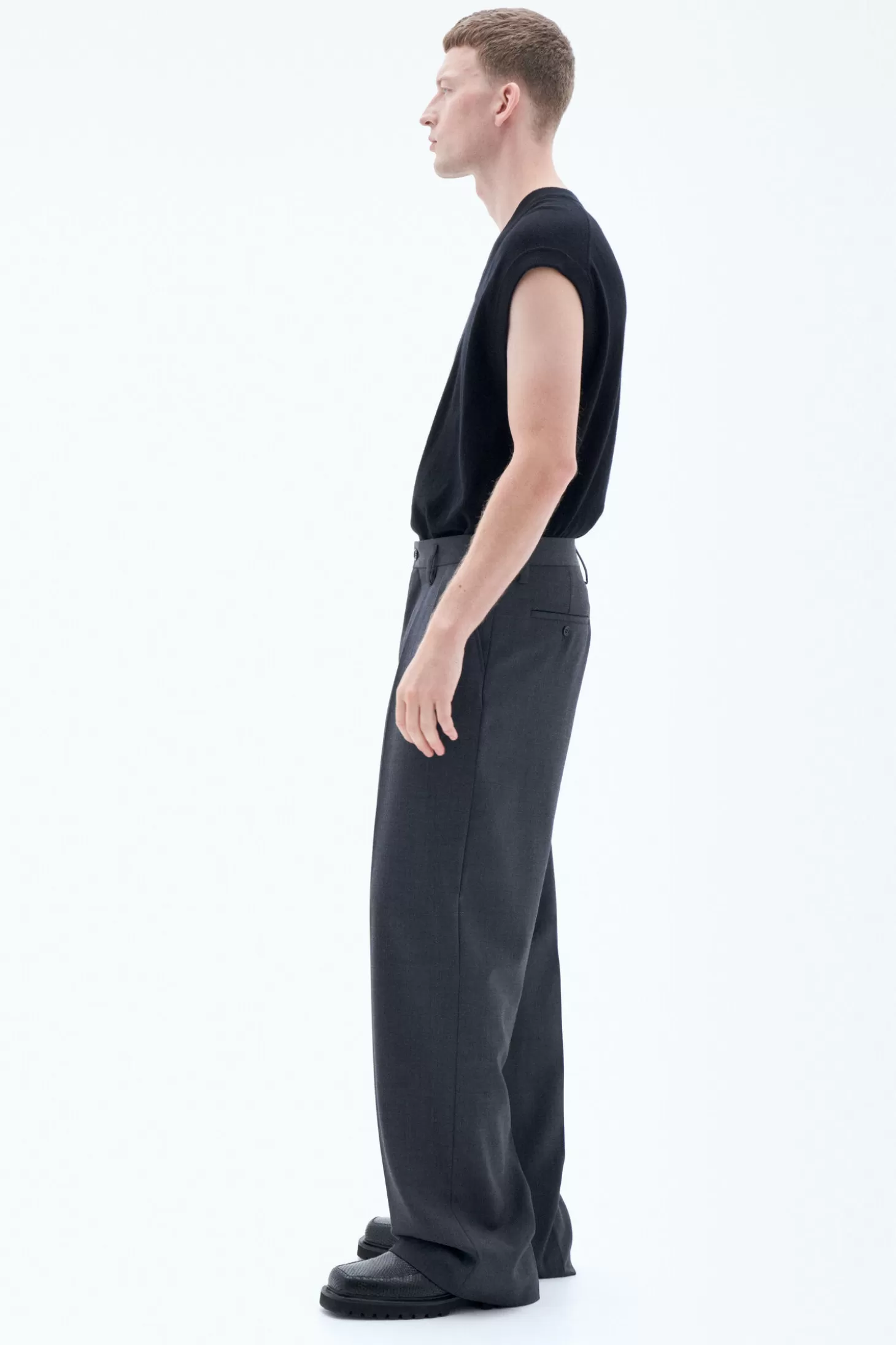 Filippa K Wide Wool Trousers-Man Tailoring | Trousers