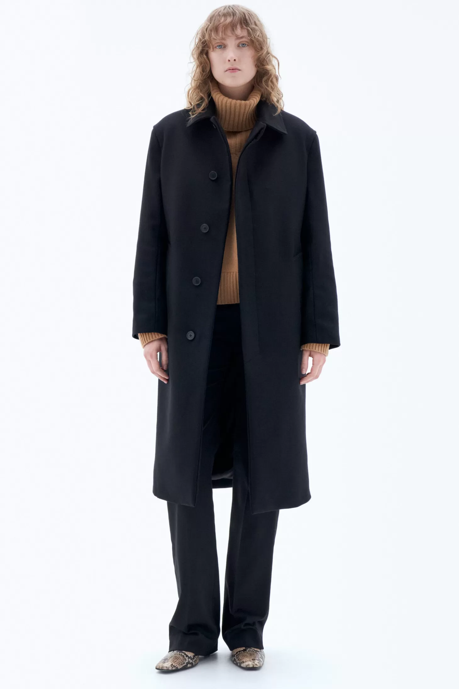 Filippa K Wool Car Coat-Woman Outerwear